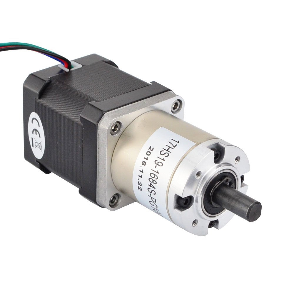 Stepperonline 100:1 Planetary Gearbox Nema 17 Stepper Motor Low Speed High Torque Diy Cnc