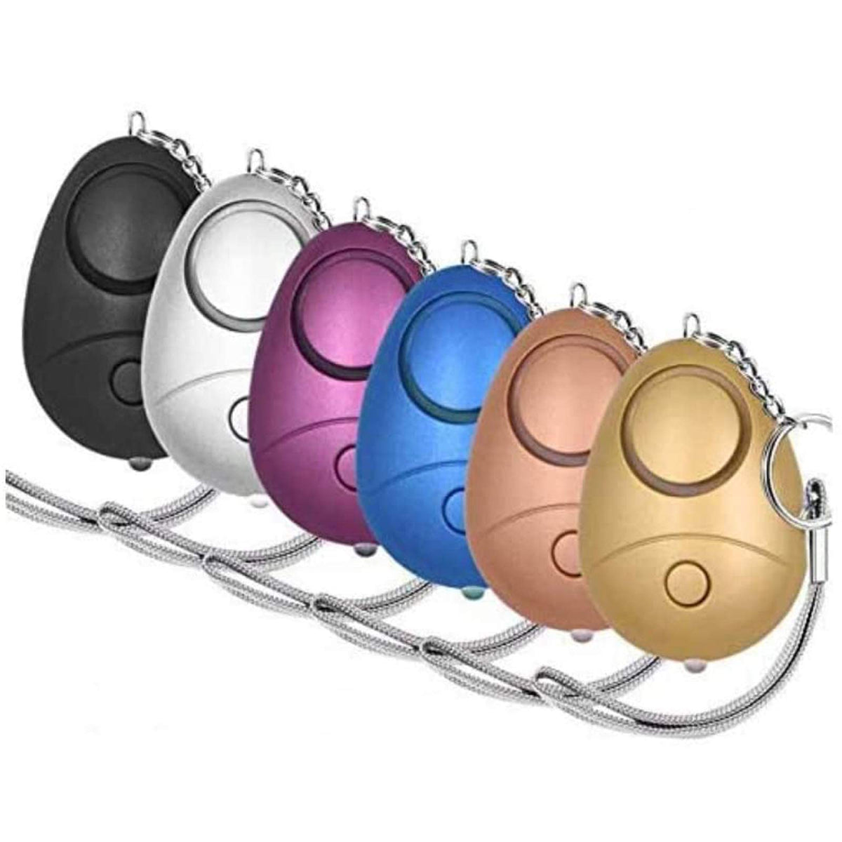 Kosin Safe Sound Personal Alarm, 6 Pack 140Db Personal Security Alarm Keychain With Led Lights, Emergency Safety Alarm For Women