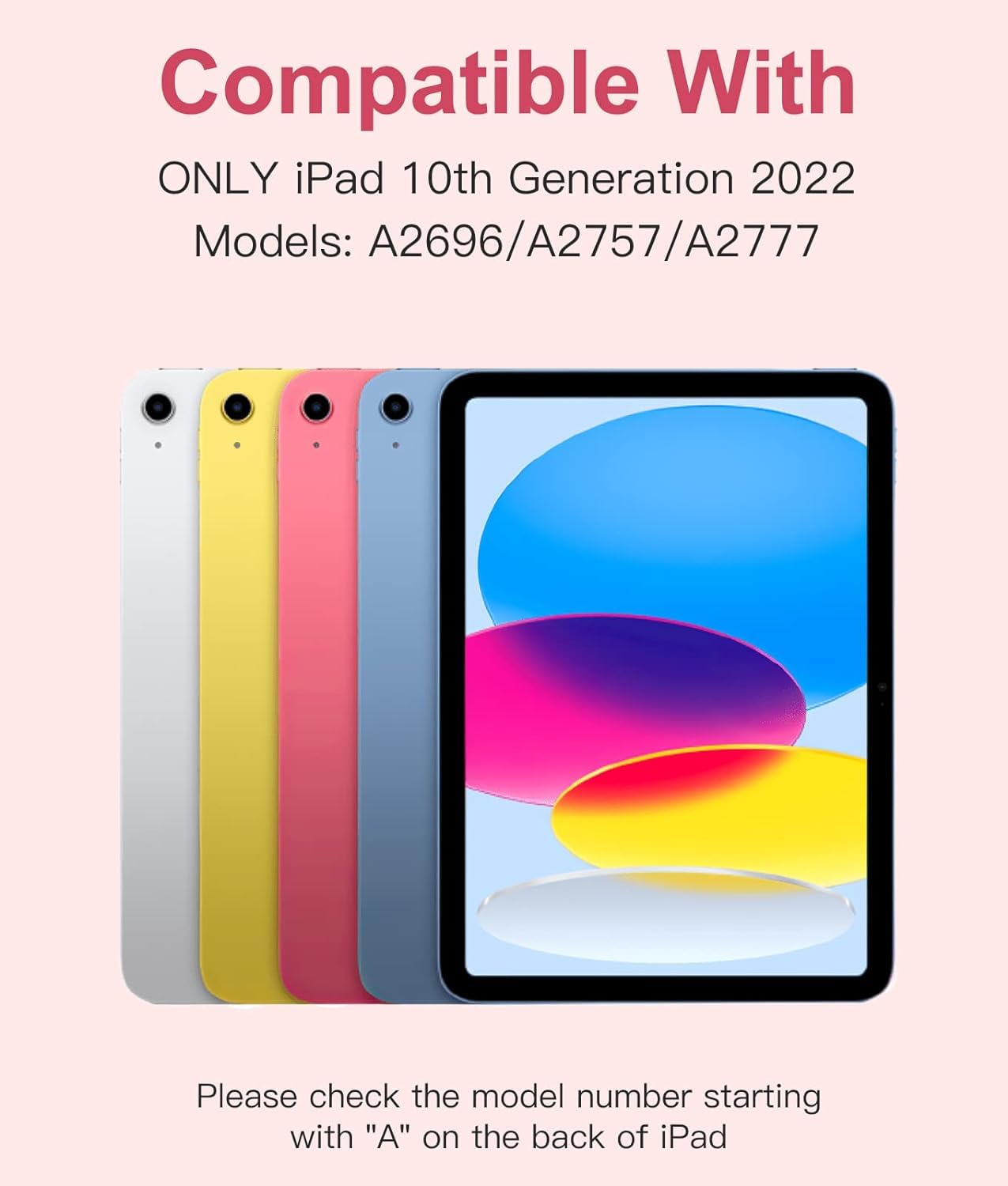 Ambison Ipad 10Th Generation Case 10.9 2022,With Tempered Glass Screen Protector, 10Th Gen Ipad Case For Kids Girls Rugged Shock