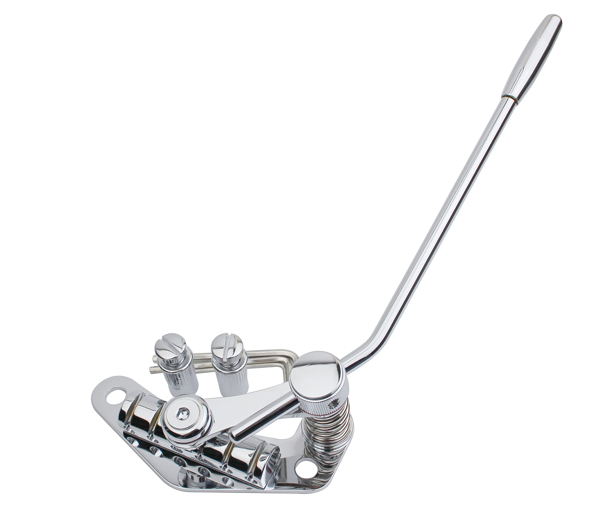 Guyker Tune O Matic Style Electric Guitar Bridge Stop Bar Tailpiece Tremolo Compatible With Lp Sg Guitars Tm85, Chrome