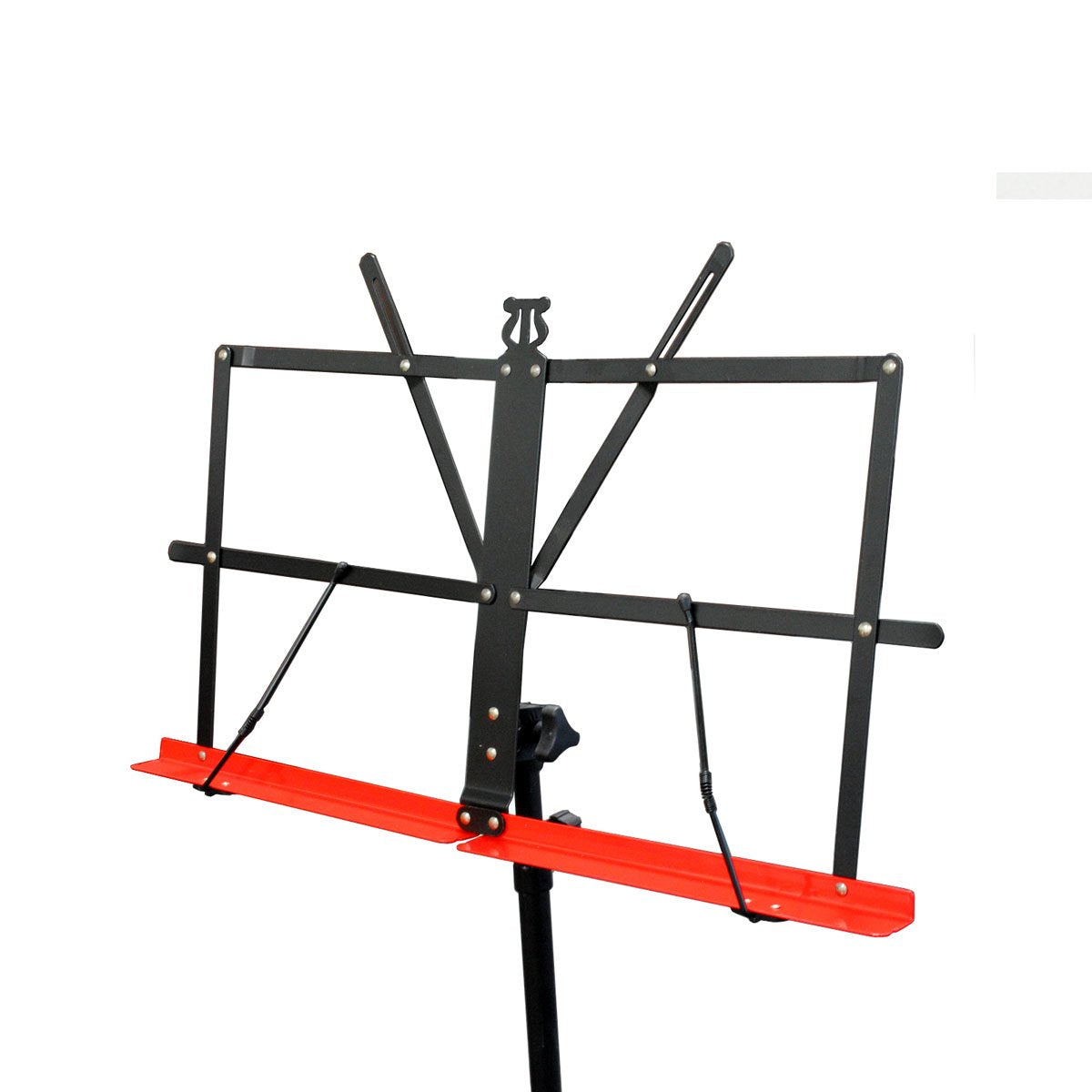 Audio 2000S 60'' Height Portable Sheet Music Stand Dual Color Red/Black Ast444A Rbk