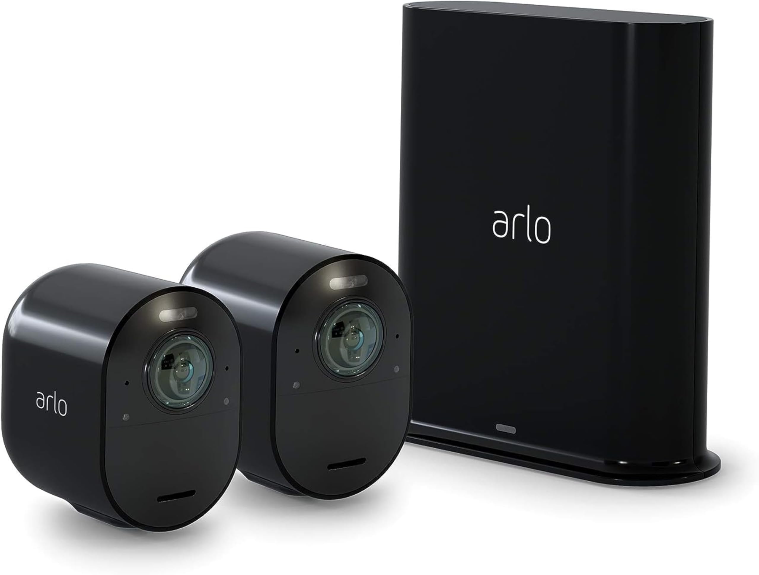 Arlo Ultra 2 Spotlight Camera - 2 Camera Security System - Wireless, 4K Video & HDR, Color Night Vision, 2 Way Audio, Wire-Free,