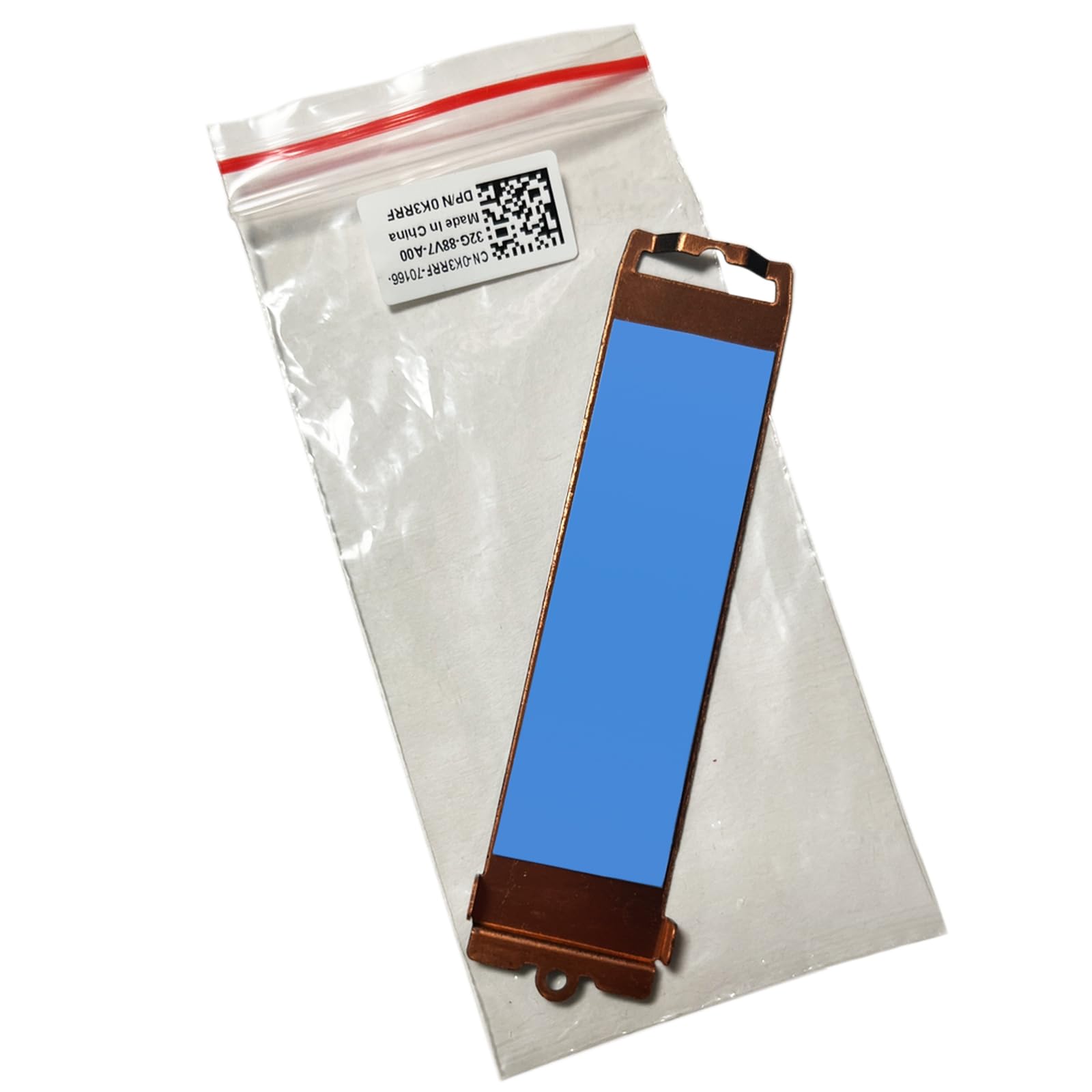 BestParts M.2 2280 Solid State Drive Heatsink Shield Caddy Replacement for Dell Alienware M16 M18 R1 NVME Bracket Blue Thermal M