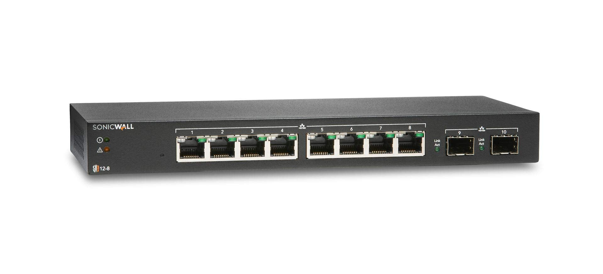 SonicWall Switch SWS12-8 with 1YR 24x7 Dynamic Support (02-SSC-8364)