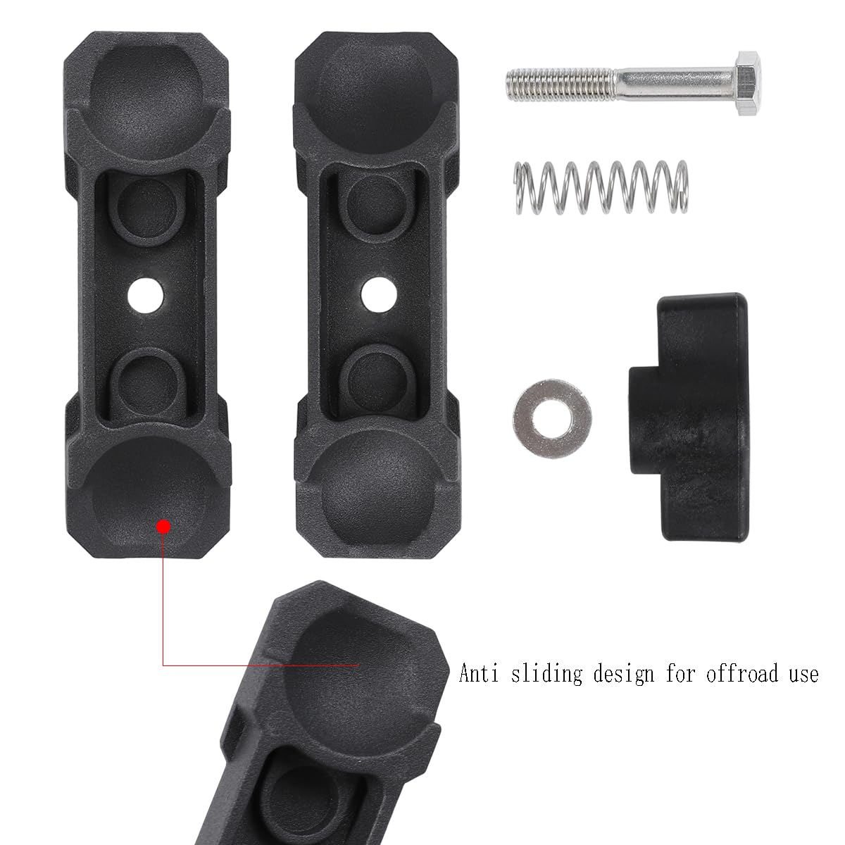 Aluminum Alloy B Size Double Socket Arm Compatible With Ram Mounts And Other 1'' Ball Bike Motorcycle Phone Holder (Medium Arm,F