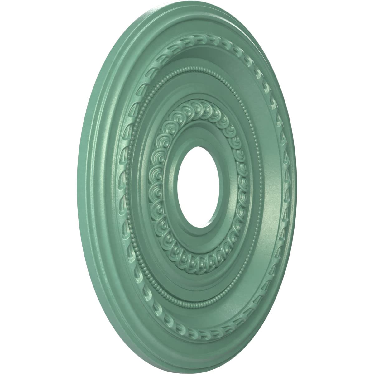 Ekena Millwork Cmp16Cofsm Cole Thermoformed Pvc Ceiling Medallion (Fits Canopies Up To 4 1/2''), 16''Od X 3 1/2''Id X 1''P, Univ