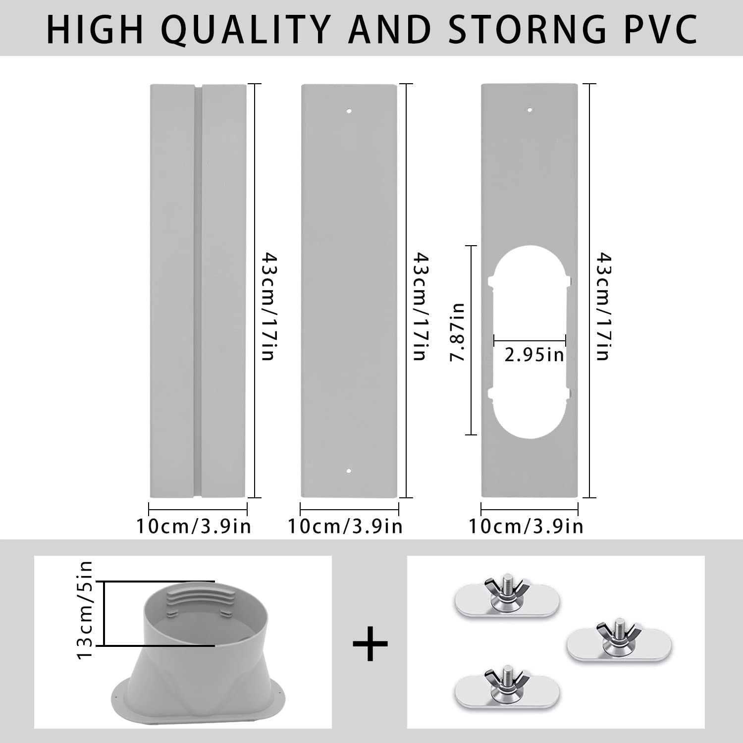Portable Air Conditioner Window Vent Kit, Adjustable Window Seal Slide Kit Plate For Portable Air Conditioner Kit Sliding Window