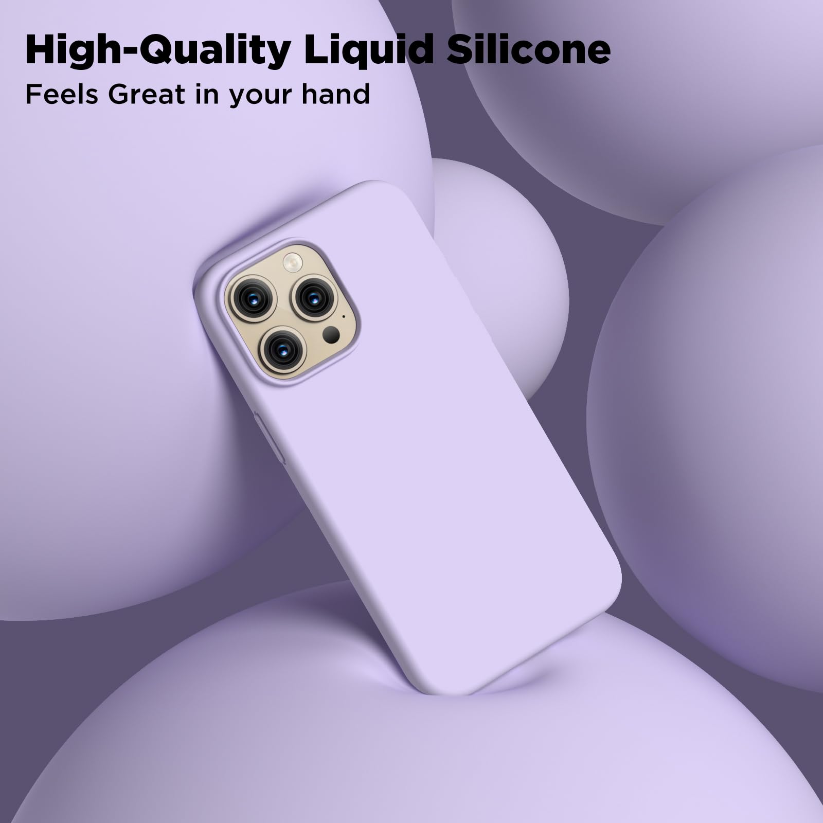 Coffker Compatible With Iphone 15 Pro Max Case, Liquid Silicone Case, Full Body Shockproof Protective Cover Slim Thin Phone Case