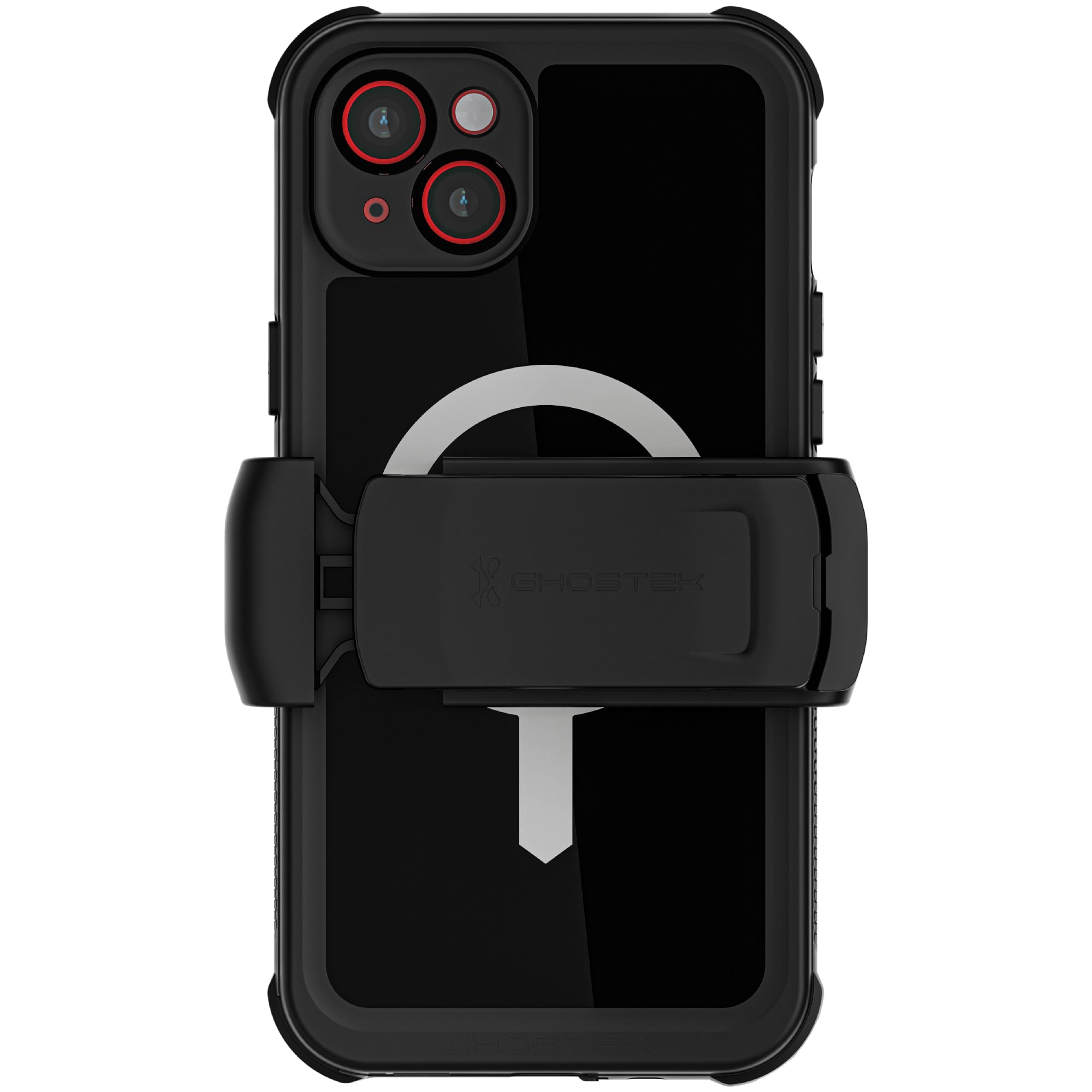 Ghostek Nautical iPhone 15 Plus Waterproof Case with Holster Clip - Screen & Camera Protector, MagSafe Compatible, Heavy Duty Pr