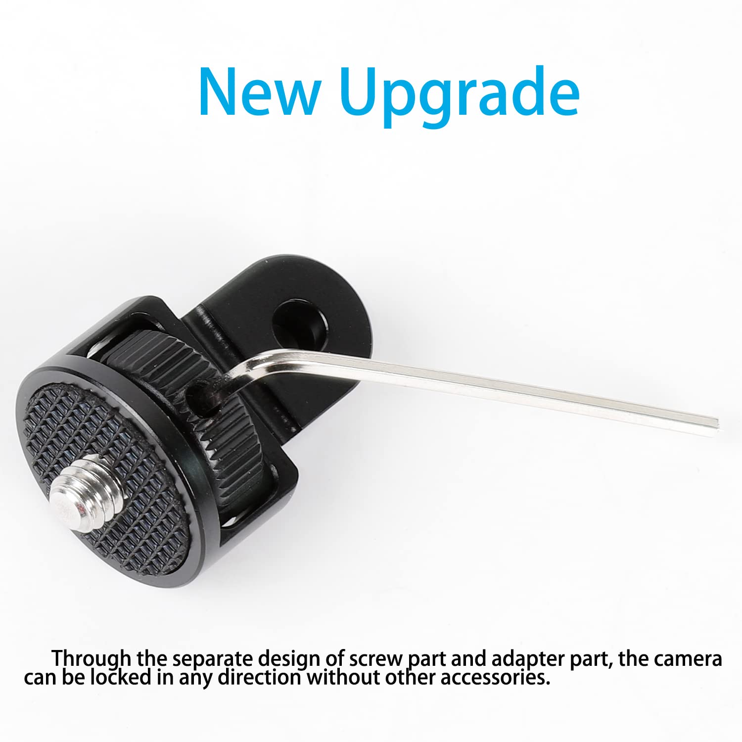 Pellking 1/4' Adapter Screw Head Camera Mount, Cnc Aluminum Alloy Tripod Conversion Adapter For Insta360 One X4 X3 X2 X/Dji Pocket 2/Gopro Camera Accessories