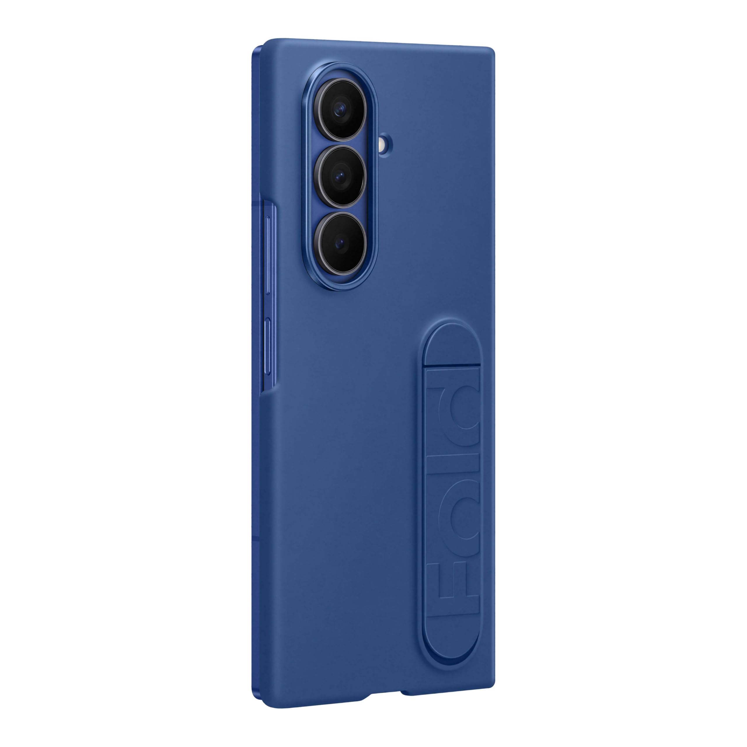 Samsung Galaxy Z Fold7 Silicone Phone Case, Protective Cover With Stand, Secure Grip, Soft, Comfortable Design, Us Version, Navy