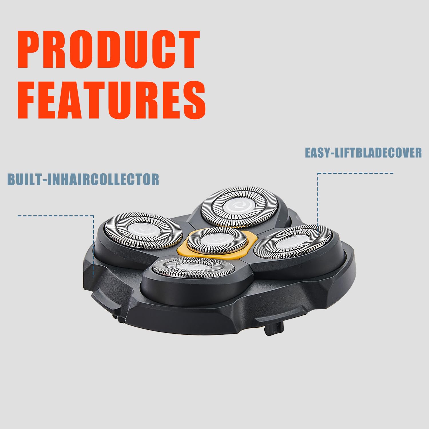 Shaver Replacement Heads Compatible With Microtouch Titanium Head Shaver (2 Pack)