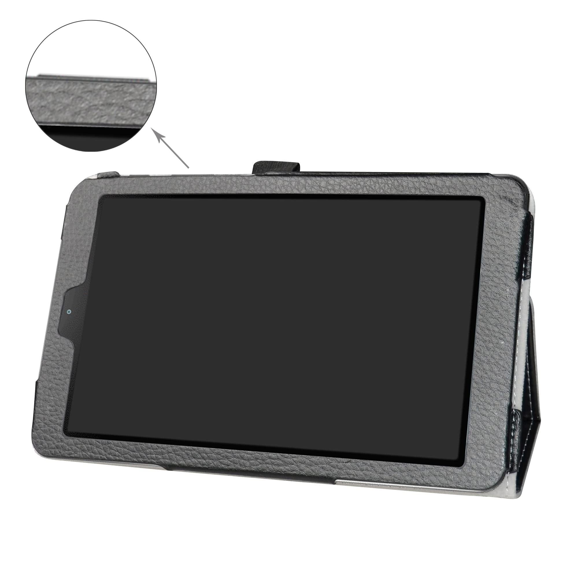 Galaxy Tab A 8.0 2018 Case,Bige Pu Leather Folio 2-Folding Stand Cover For Samsung Galaxy Tab A 8.0 2018 Model Sm-T387 Verizon/S