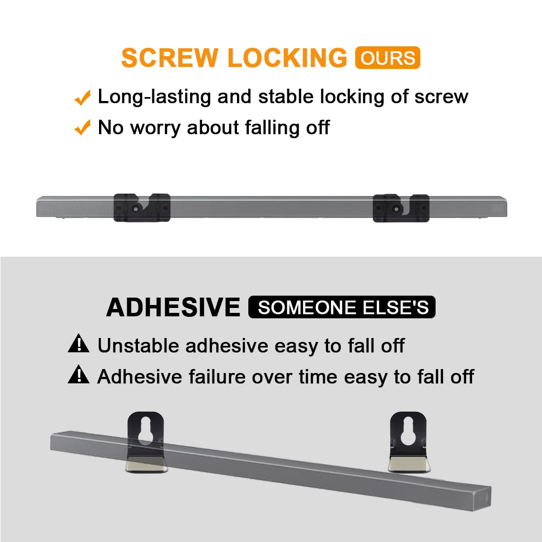 Tendodo 1 Pair Of Ah96 03064A Wall Mount Bracket For Samsung Soundbar Hwj355 Hwj450 Hw J355 Hw J450 Hw J355/Za Hw J355/Zp Hw J45