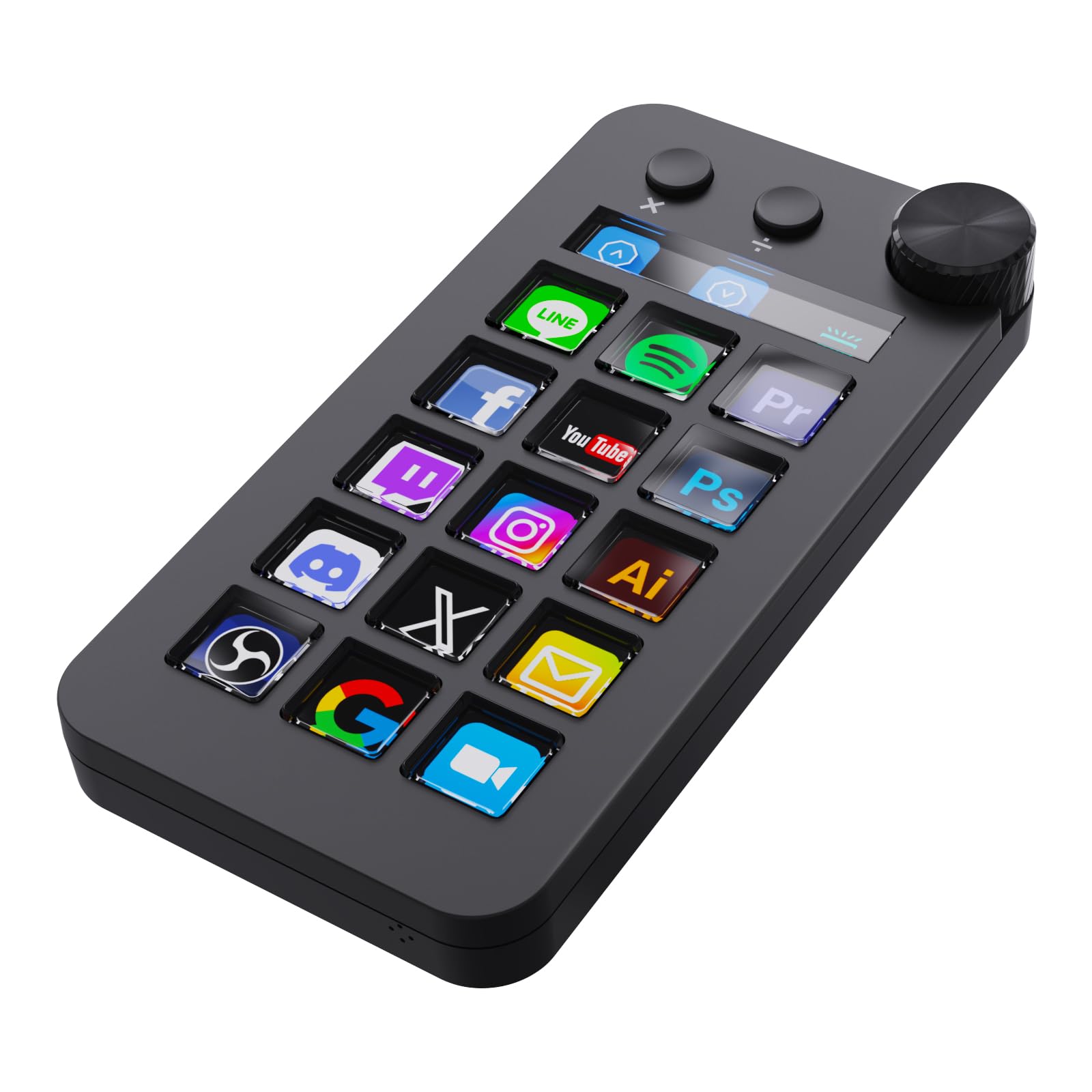 ActionRing Streaming Deck for Live Streamers,Game Commands Keyboard for Gamers,Macro pad for Content Creators,Soundboard Keypad