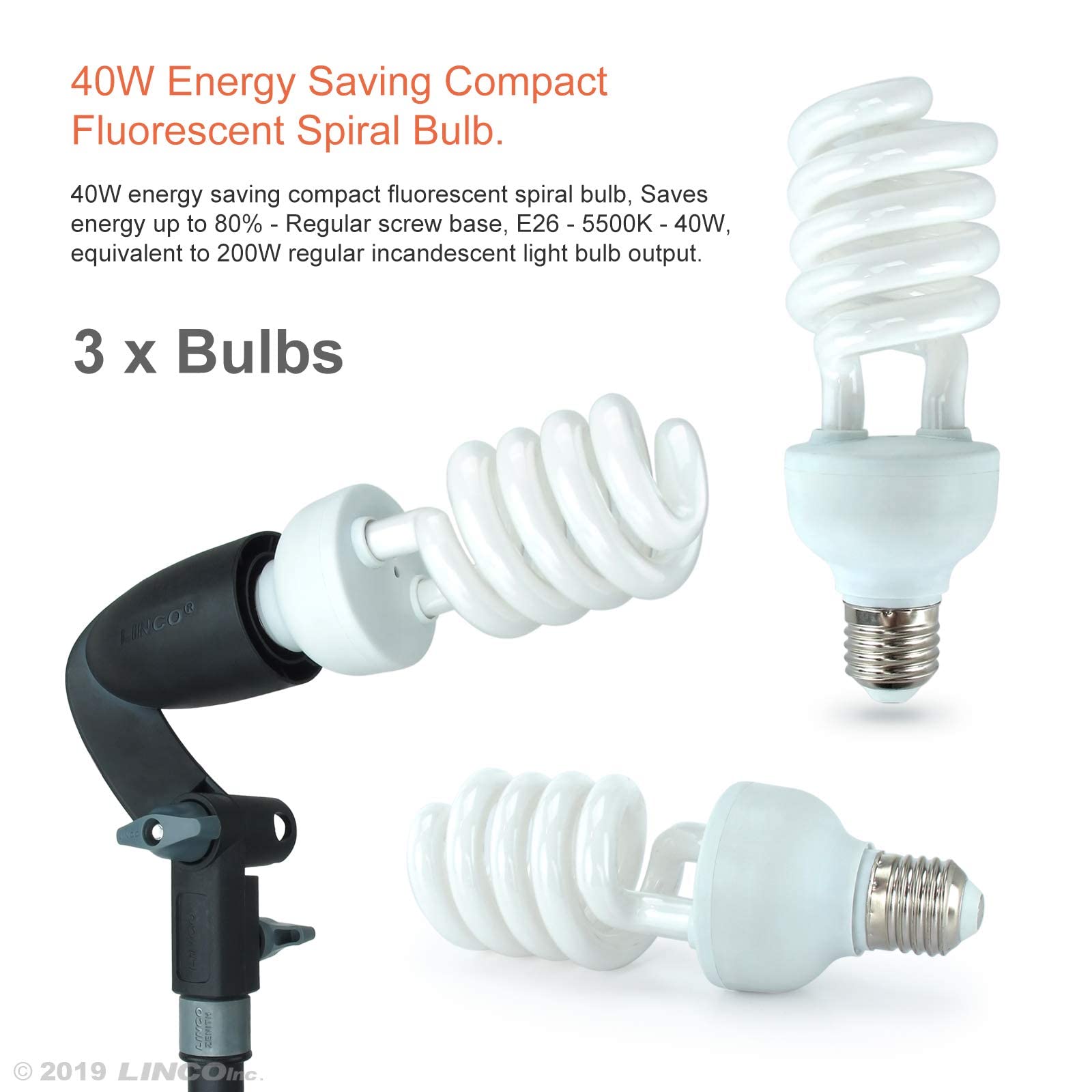 Linco Lincostore Photography Photo Portrait Studio Lighting 600W Umbrella Continuous Lighting Kit For Video Shooting Am126