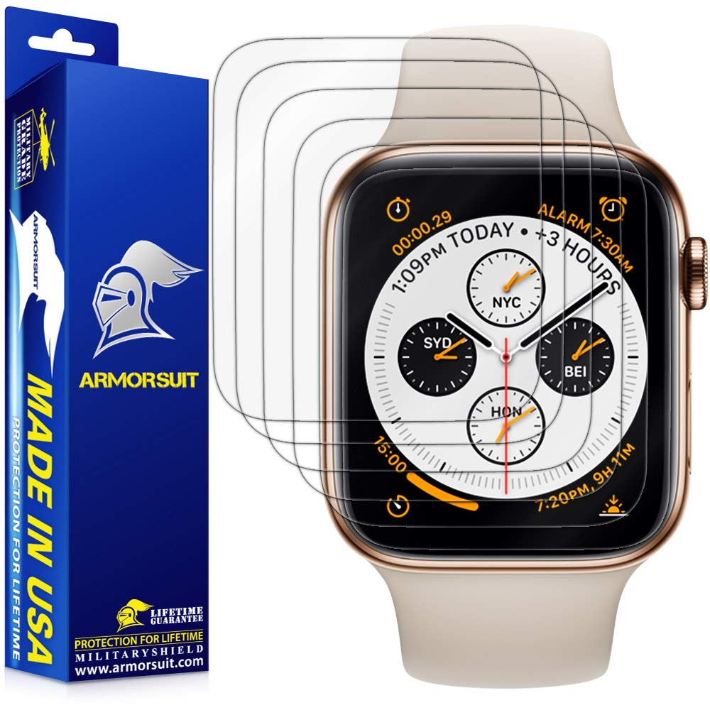 Armorsuit 6 Pack For Apple Watch Series 4/5 (44Mm) Screen Protector Militaryshield Hd Clear Film   Made In Usa