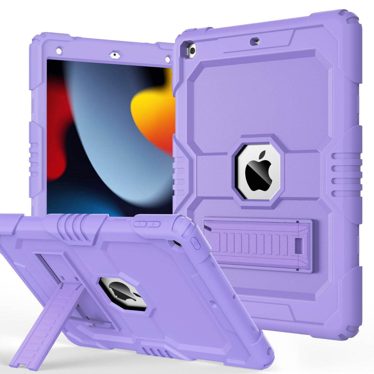 Okp Case For Ipad 9Th/ 8Th/ 7Th Generation (2021/2020/2019), Heavy Duty 10.2 Inch Ipad Shockproof Rugged Protective Cover With B