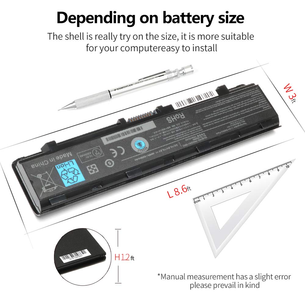 New Pa5024U 1Brs Laptop Battery Compatible With Toshiba Satellite C55 C55 A C55T C55Dt C55D C855 C855D L855 L875 P855 P875 S855