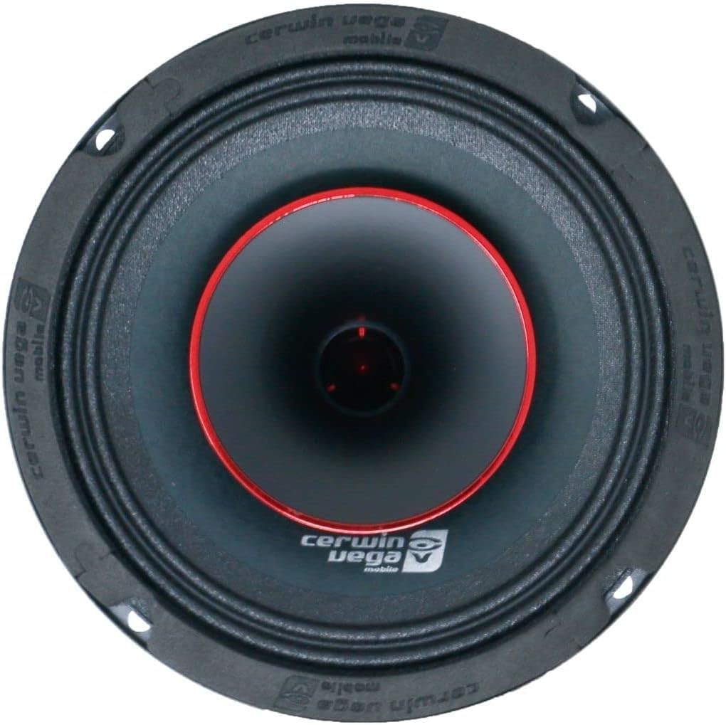 Cerwin Vega! 6.5'' Pro 150W Rms Full Range Co Ax Horn Car Speakers, 4 Ohm, Enhanced Clarity & Power, High Temp Magnet, Superior