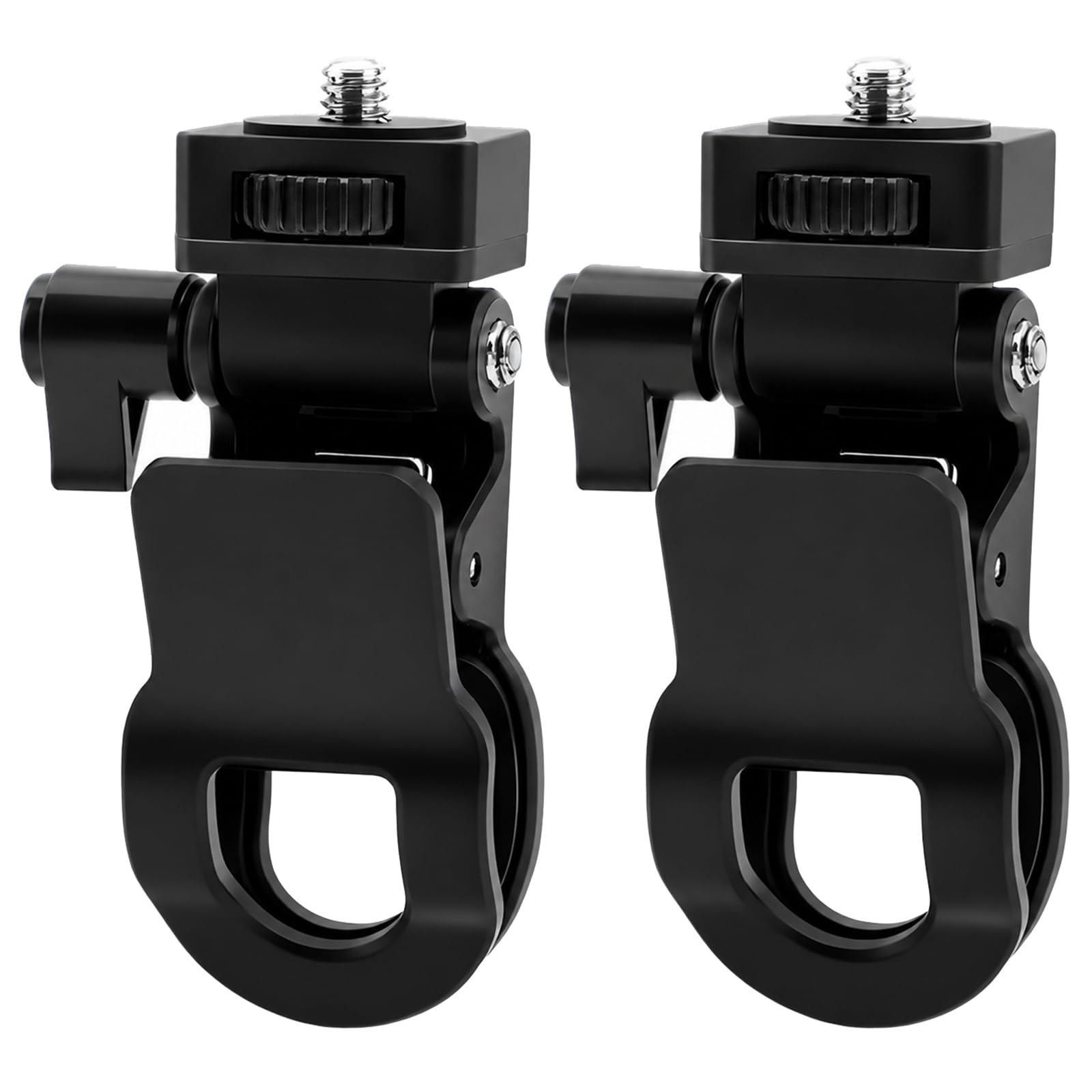 2 Pack Monitor Camera Mount Clamp Clip, Ring Light Clip Adapter Replacement Screen LCD Display Top Fill Lightes, Universal 1/4 S