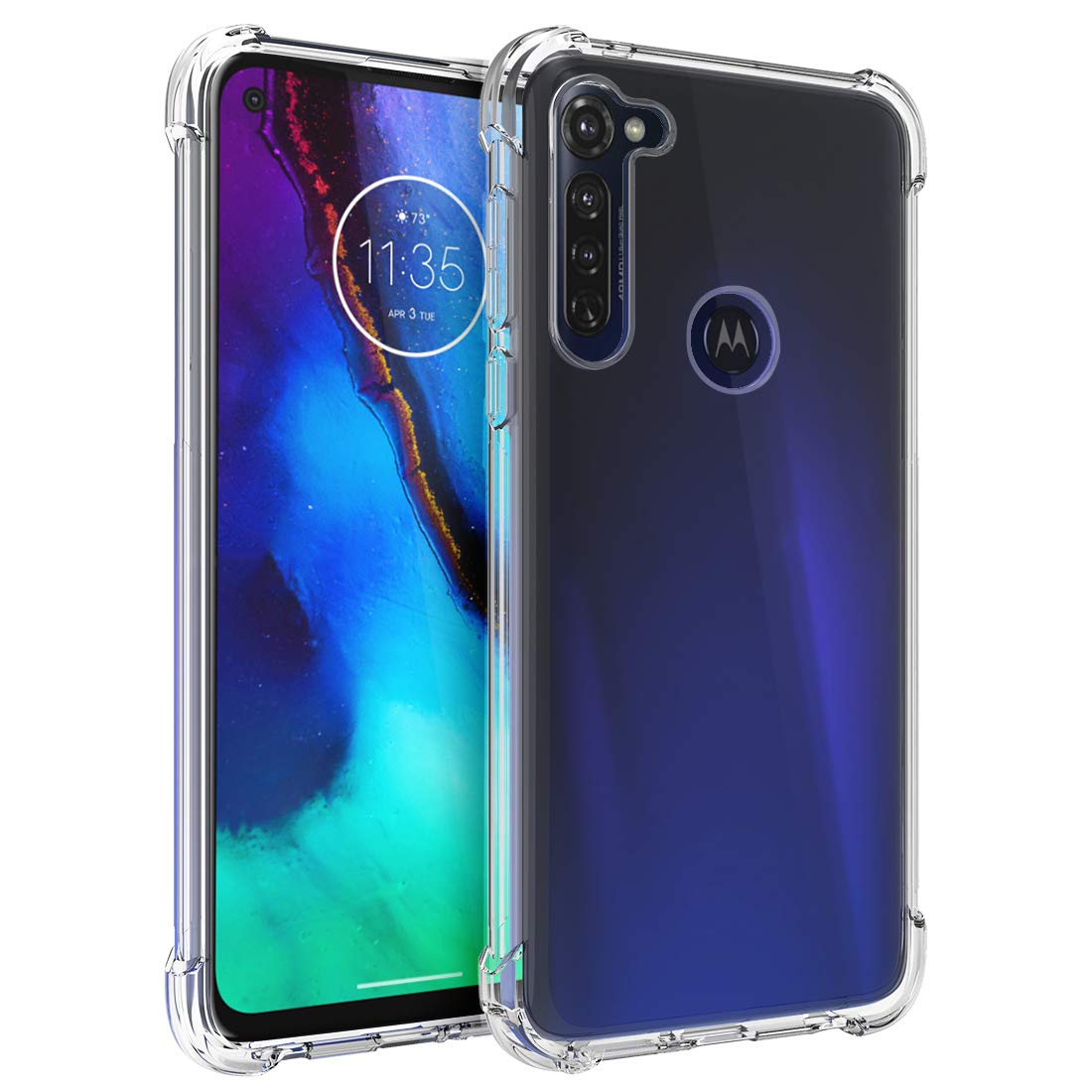 Osophter For Moto G Stylus Case Clear Transparent Reinforced Corners Tpu Shock Absorption Flexible Cell Phone Cover For Motorola