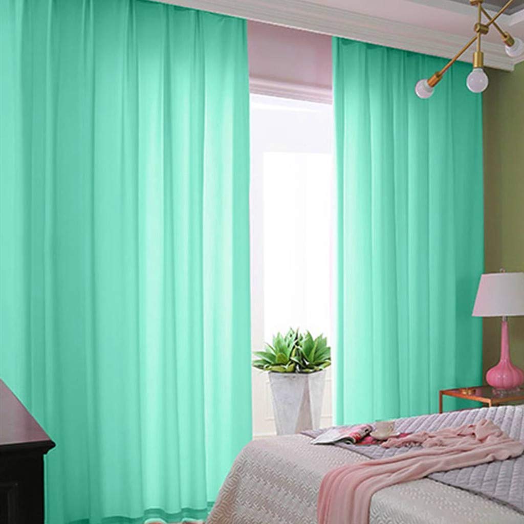 Shinybeauty Chiffon Backdrop Curtain 2 Panels 29''X84'' Mint Living Room Curtains Blackout Voile Sheer Curtains Tulle Fabric Dra