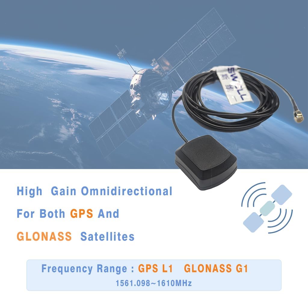 Gnss Antenna Gps And Glonass Dual Band Rectangular Shape Magnet Mount Navigation Gnss Antenna Antenna