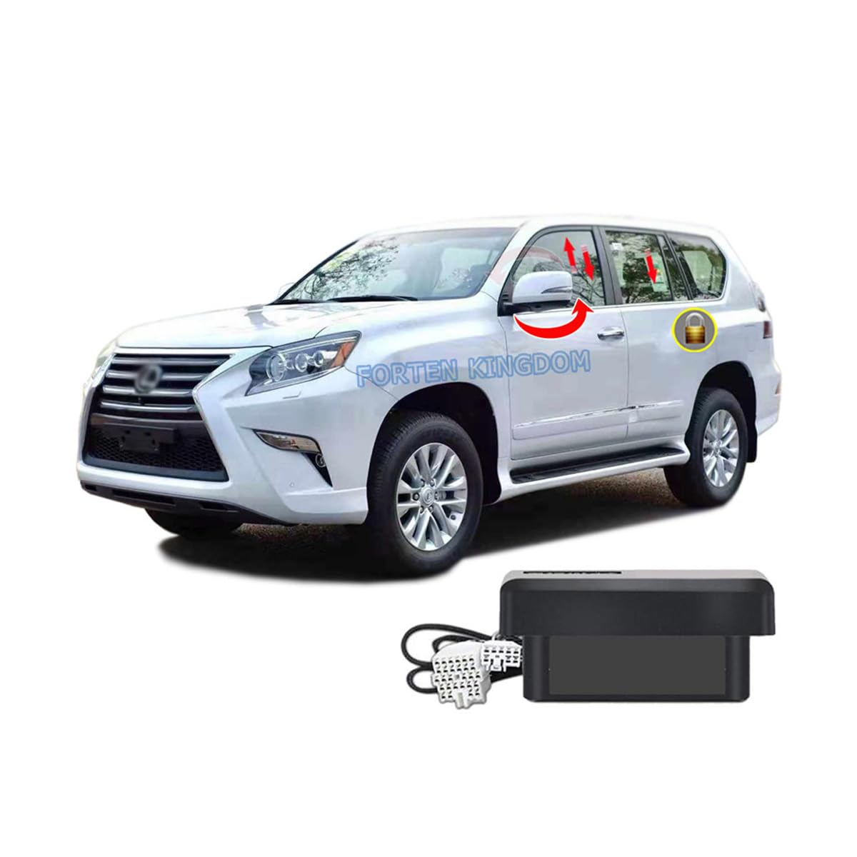 Forten Kingdom Obd Gx 460 Car Auto Window Closer Open Side Mirror Folder Unfold And Speed Lock Kit For Lexus Gx Gx400 Gx460 2020