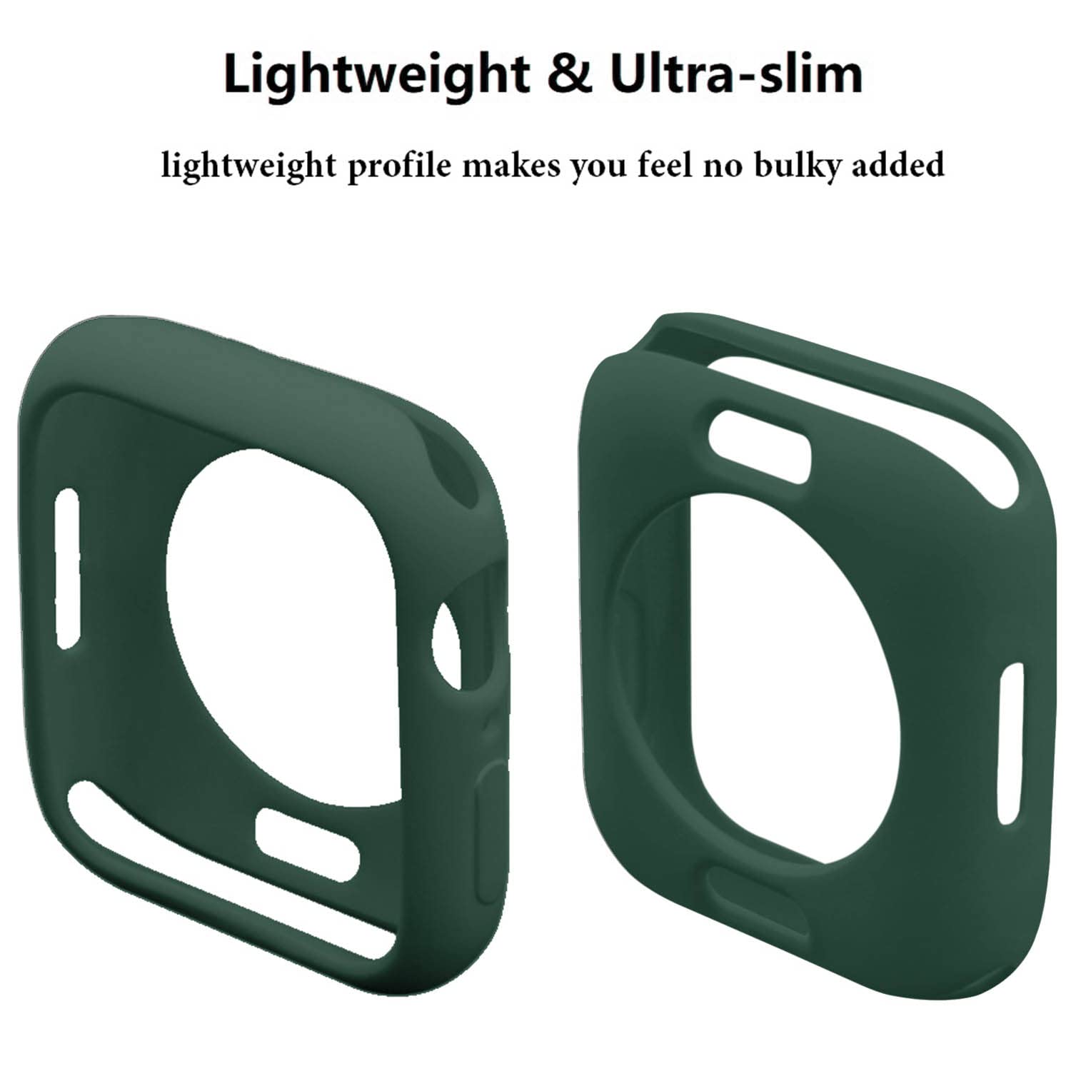 Hontao Ultra Thin Soft Tpu Shockproof Bumper Case For Iwatch Apple Watch Series 10 Dark Green 42Mm
