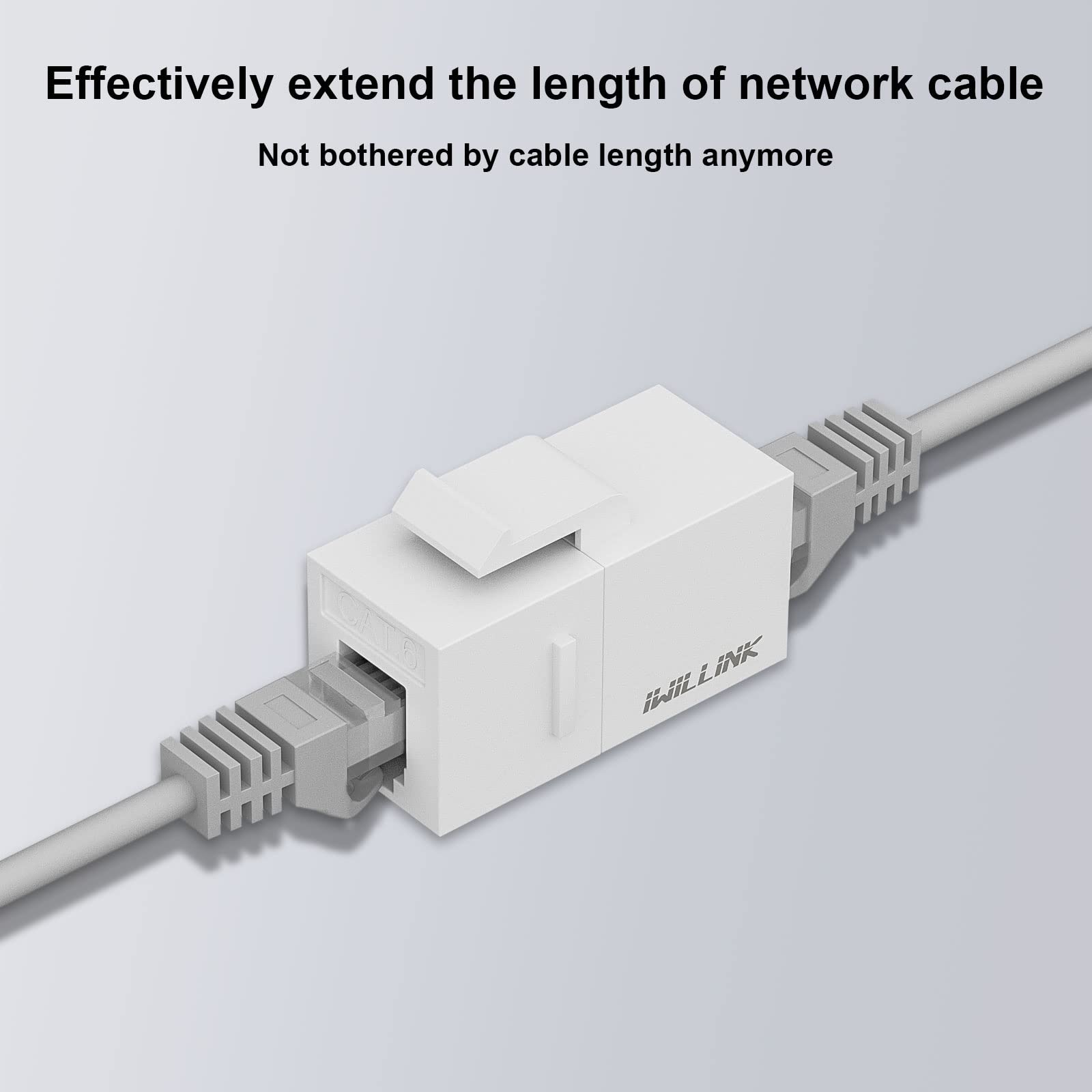 Iwillink Rj45 Cat6 Keystone Coupler 25 Pack, Female To Female Cat6 Keystone Jack, Utp Keystone Coupler Insert,Keystone Jack, Whi
