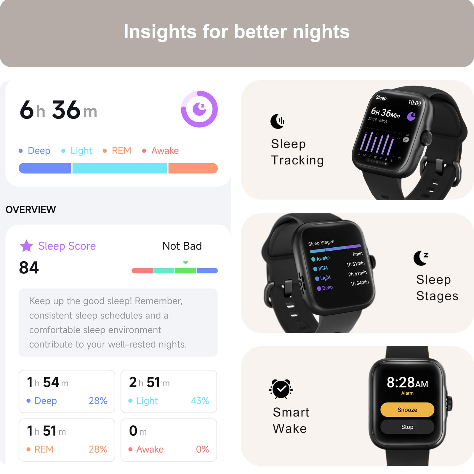 Choiz Smartwatch With Built-In Gps & Alexa - 1.78'' Amoled Hd Display - Running Watch - Fitness & Sleep Tracker - 60+ Sports Mod