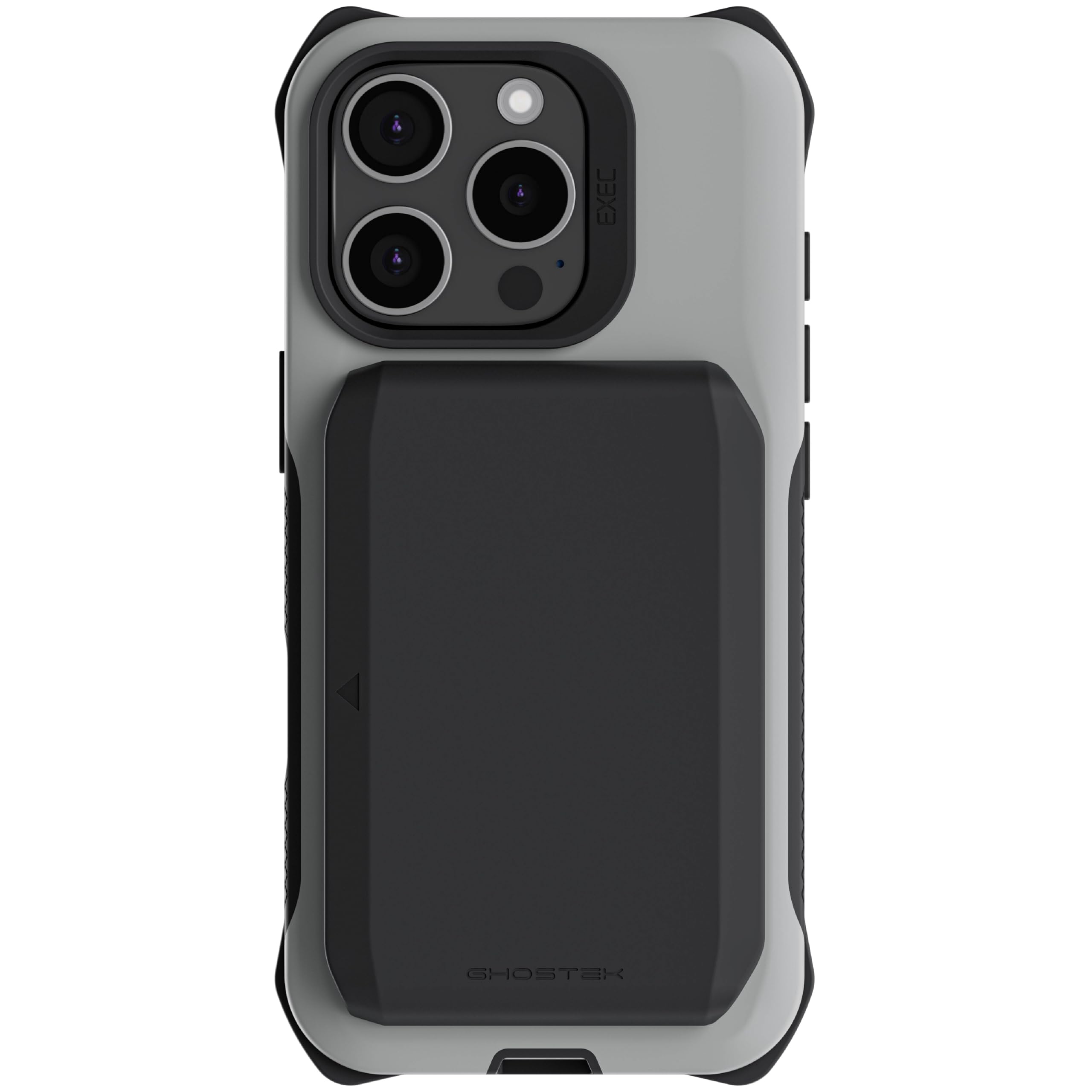 Ghostek Exec iPhone 16 Pro Wallet Case, Compatible with MagSafe Accessories, Detachable Magnetic Credit Card Holder, Kickstand (