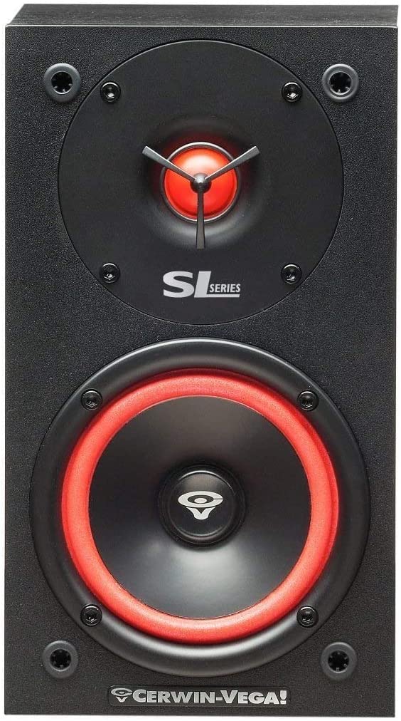 Cerwin Vega Mobile CV SL Series 5.25" 2-Way Home Theatre Speakers - SL5M, Black, Wood Finish, Pair