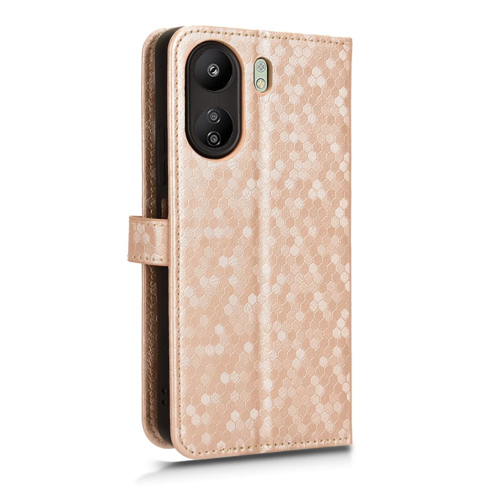 Kukoufey Leather Case Compatible With Xiaomi Poco C65 4G,Phone Case Pu Leather Phone Flip Cover Compatible With Xiaomi Redmi 13C