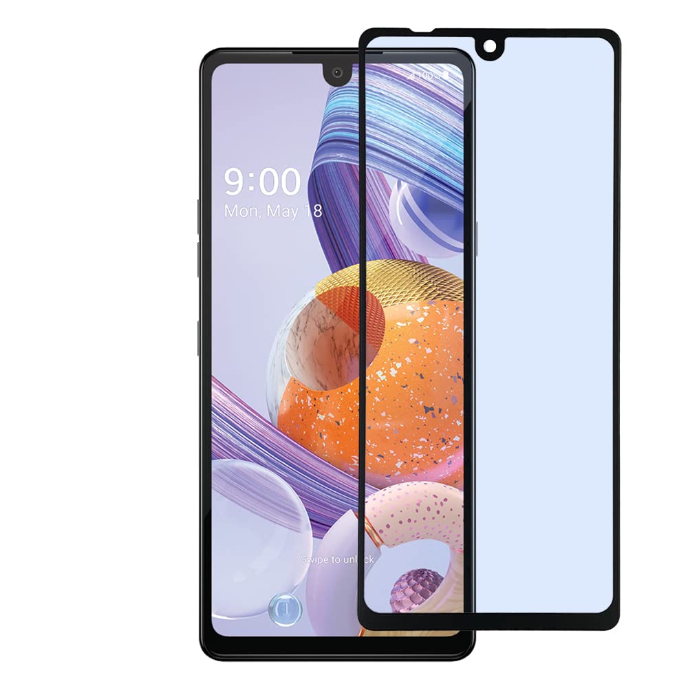 Celzen   For Lg Stylo 6 Lm Q730 (2020)   Full Adhesive Tempered Glass Screen Protector   Black Frame