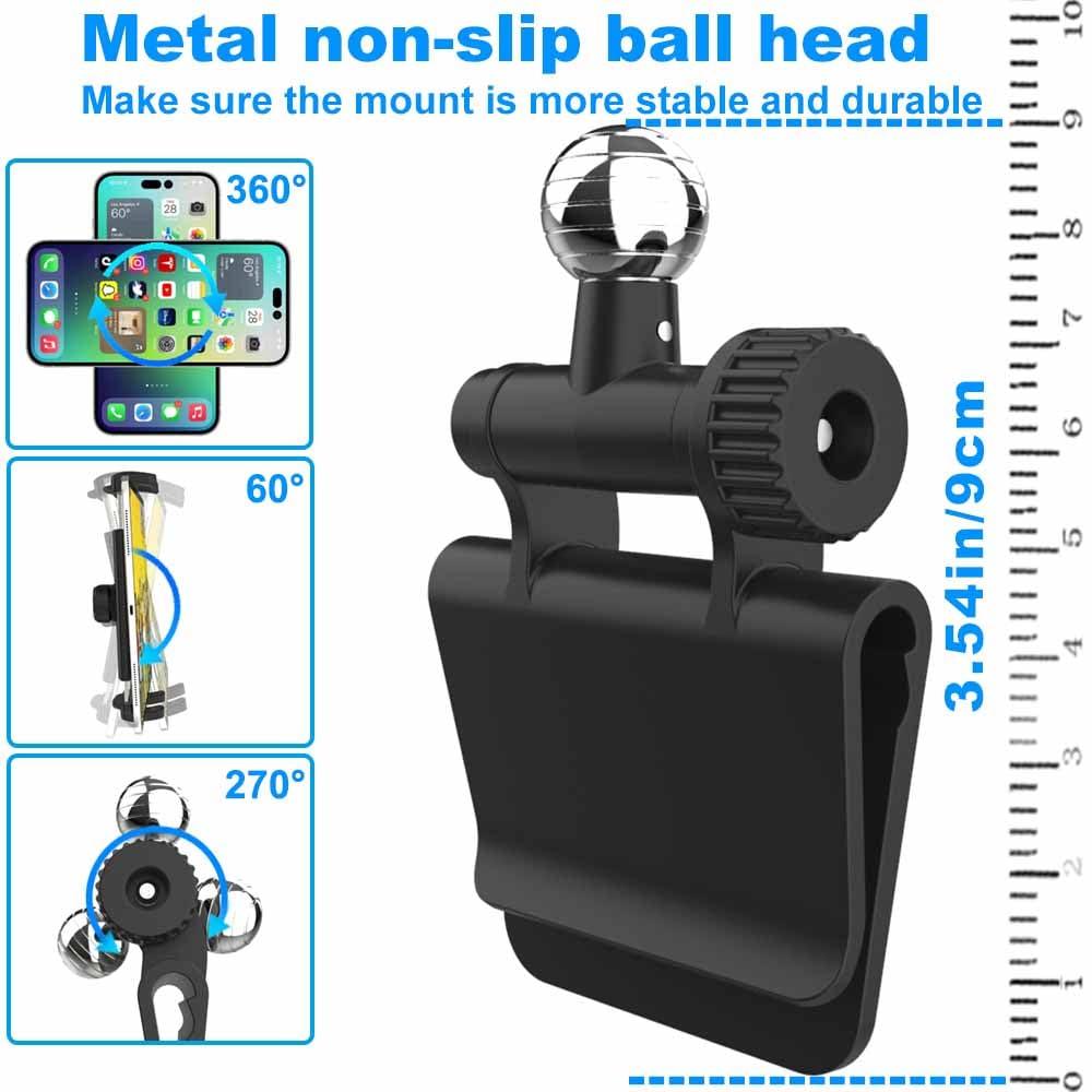 Cuxwill Tesla Headrest Mount Tablet Holder For 4-13'' Ipad & Phone, Car Back Seat Holder For Tesla Model Y Model 3, Car Mount Wi