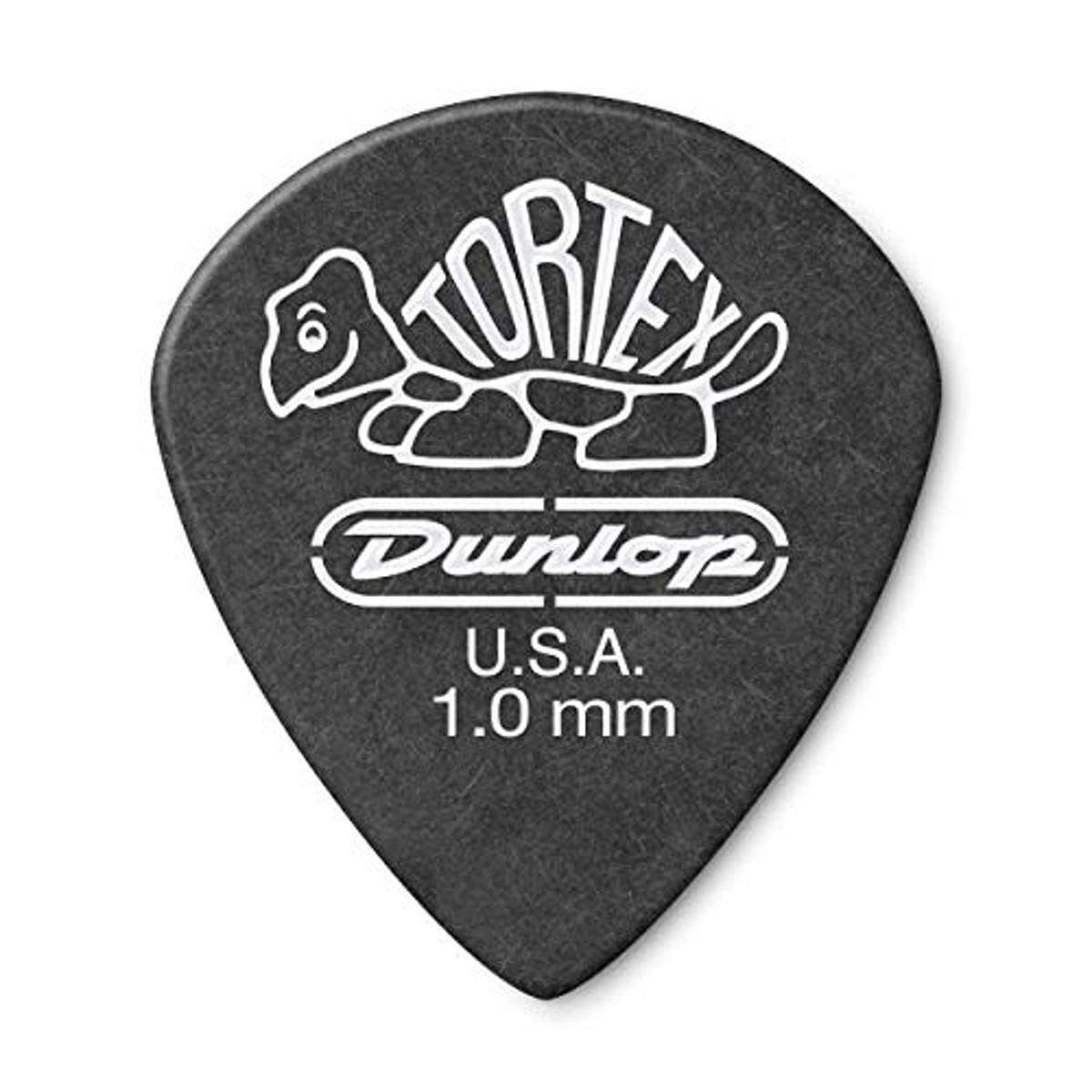 Dunlop 482R1.0 Tortex� Pitch Black Jazz Iii, 1.0Mm, 72/Bag