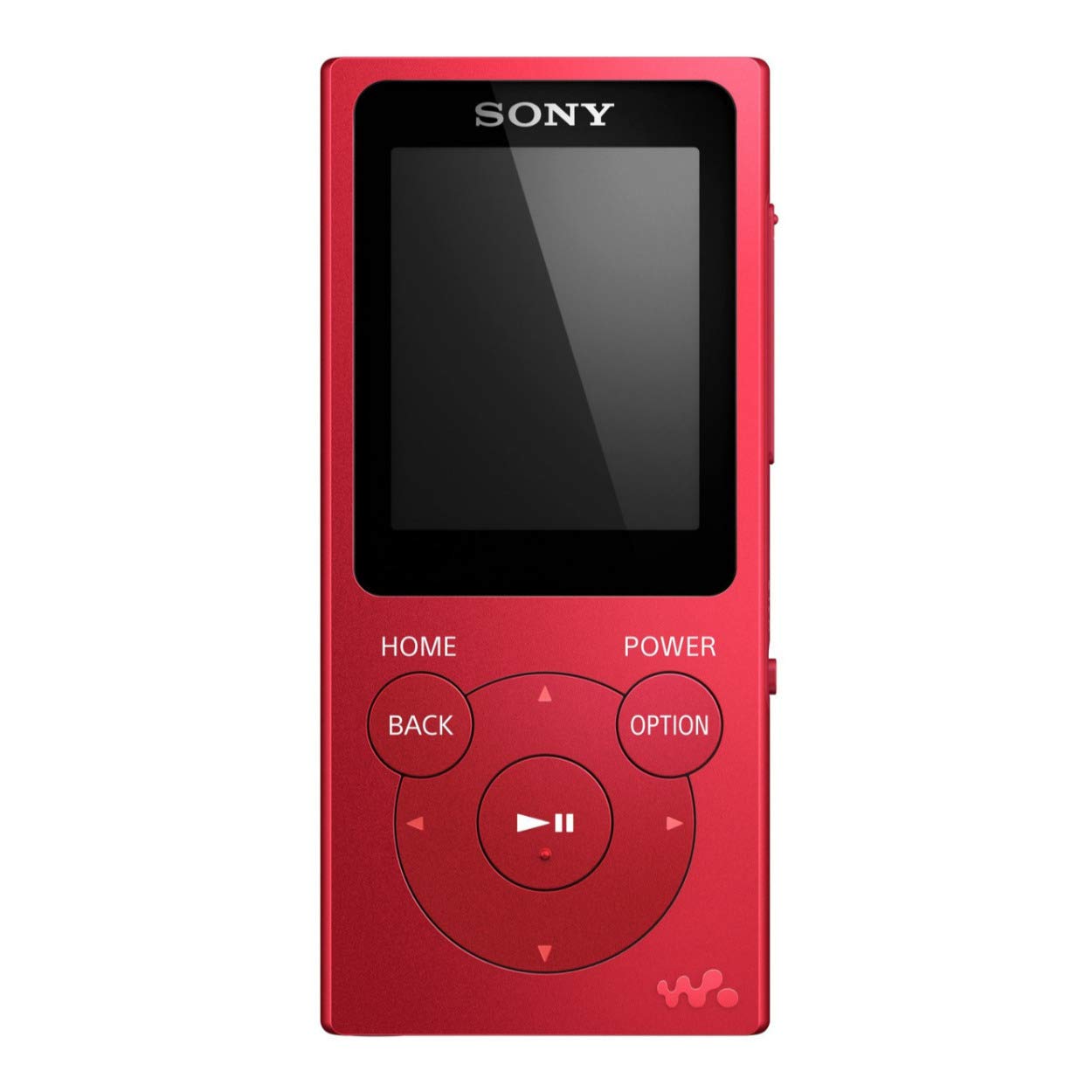 Sony NW E394 8GB Walkman Audio Player (Red) with Sony MDREX15AP Fashion Color EX Series Earbud Headset with Microphone (Black) (2 Items)