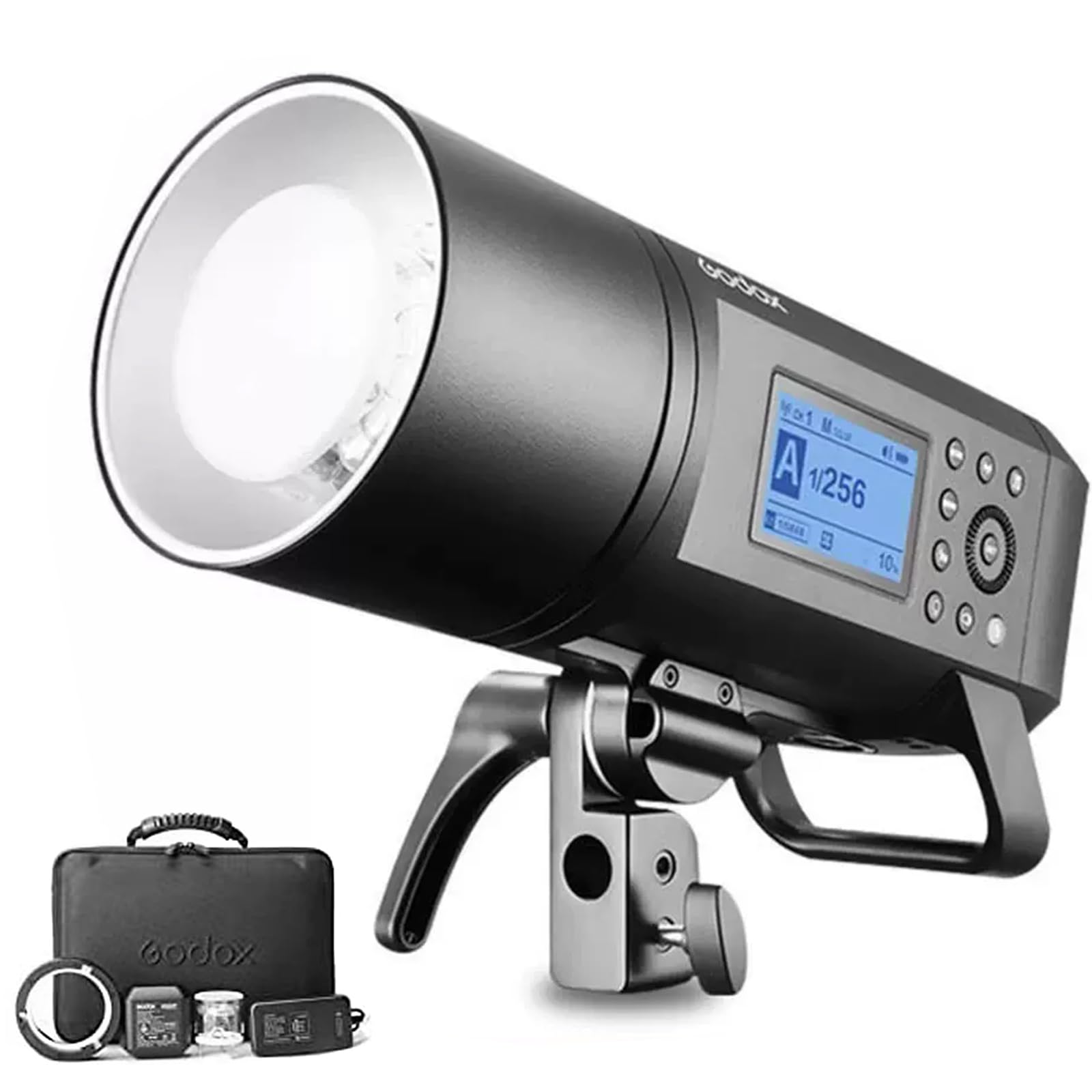 Godox Ad400 Pro Ad400Pro Outdoor Flash Strobe, Portable 400W 2.4G Ttl 1/8000 Hss Monolight, 0.01 1S Recycle, 30W Led Modeling La