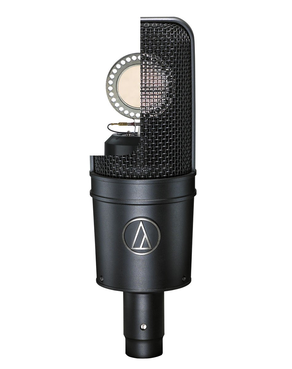 Audio-Technica At4040 Cardioid Condenser Microphone Bundle With Boom Stand, Pop Filter, Xlr Cable, And Austin Bazaar Polishing C