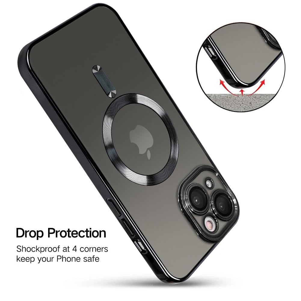 Ook Phone Case Made For Iphone 13 (6.1 Inch) With Camera Lens Protector (Compatible With Magsafe) Anti Scratch Shockproof Electr