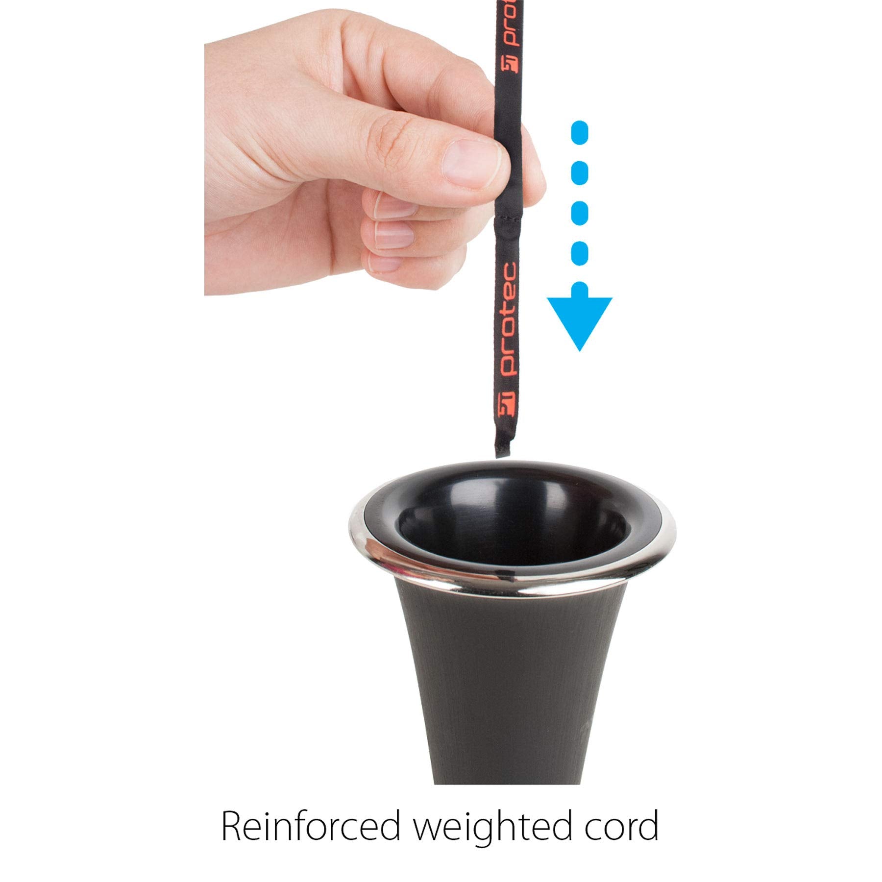 Protec 3-In-1 Clarinet Swab (Eb), Cleans Body, Barrel, & Mouthpiece (A126)