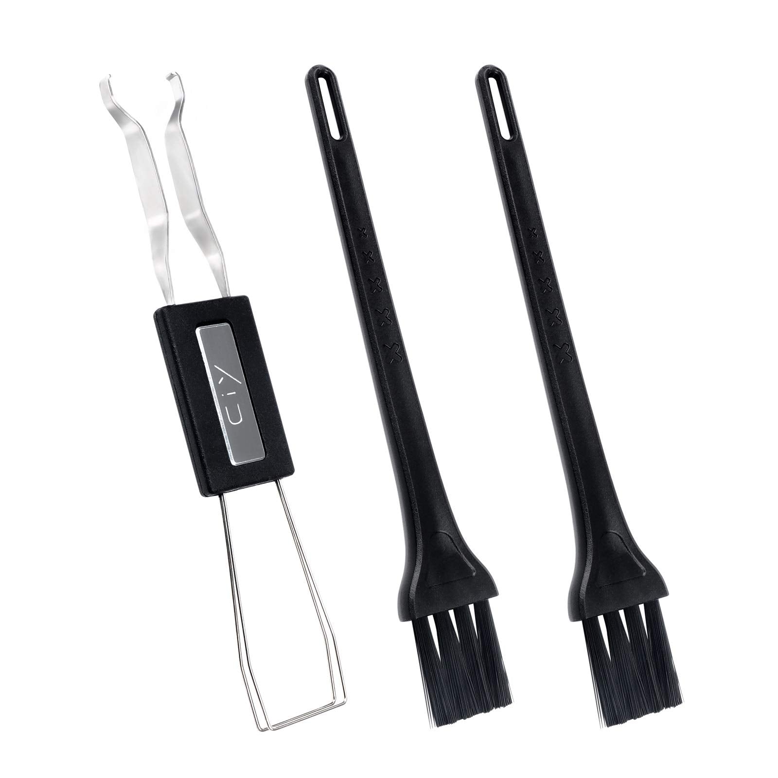 New Fashion Kingdom Keycap Puller Switch Puller Stainless Steel Keycap Removal Tool With 2 Pcs Keyboard Cleaning Brush For Mecha