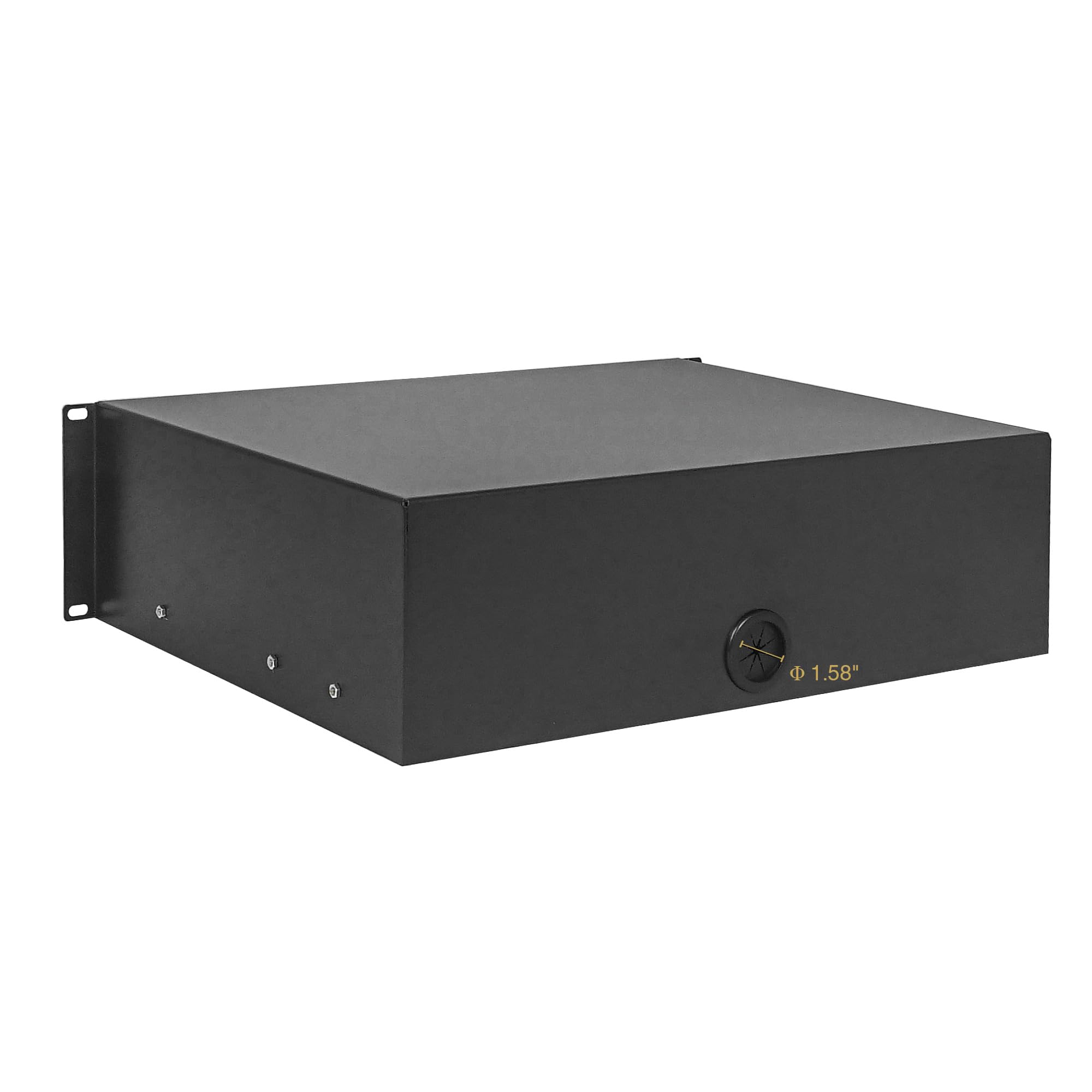 Sound Town 19 Inch 3U Locking Rack Drawer, With Protection Foam (Strd 3D)