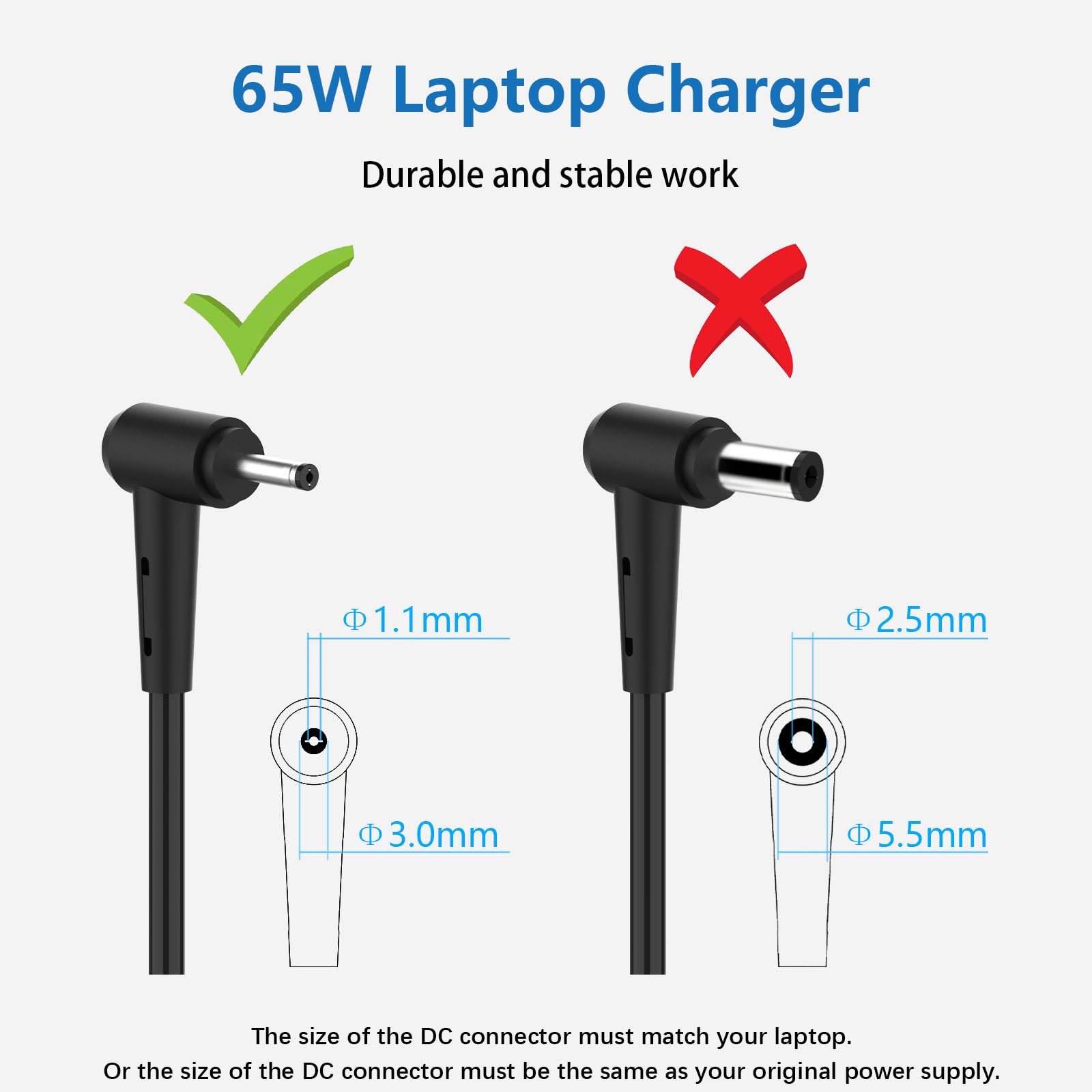 65W Laptop Charger For Acer Swift 3 5 1 Spin 3 5 1 Sp315 51 Sp314 52 Sp314 53 Sp513 52N Sp111 31 Swift Sf315 41 Sf315 41G Sf314