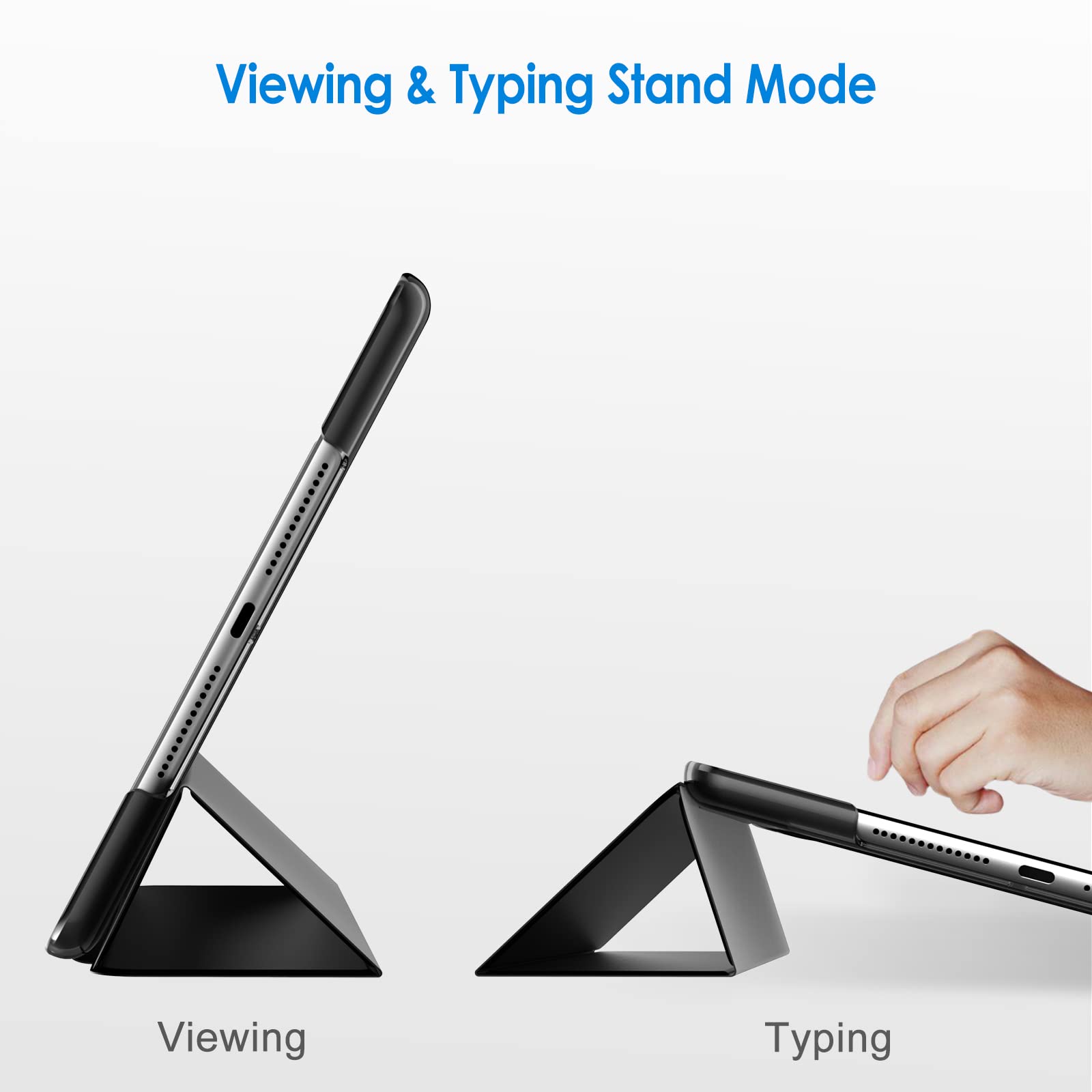 Jetech Case For Ipad 10.2-Inch (2021/2020/2019 Model, 9/8/7 Generation), Auto Wake/Sleep Cover (Black)