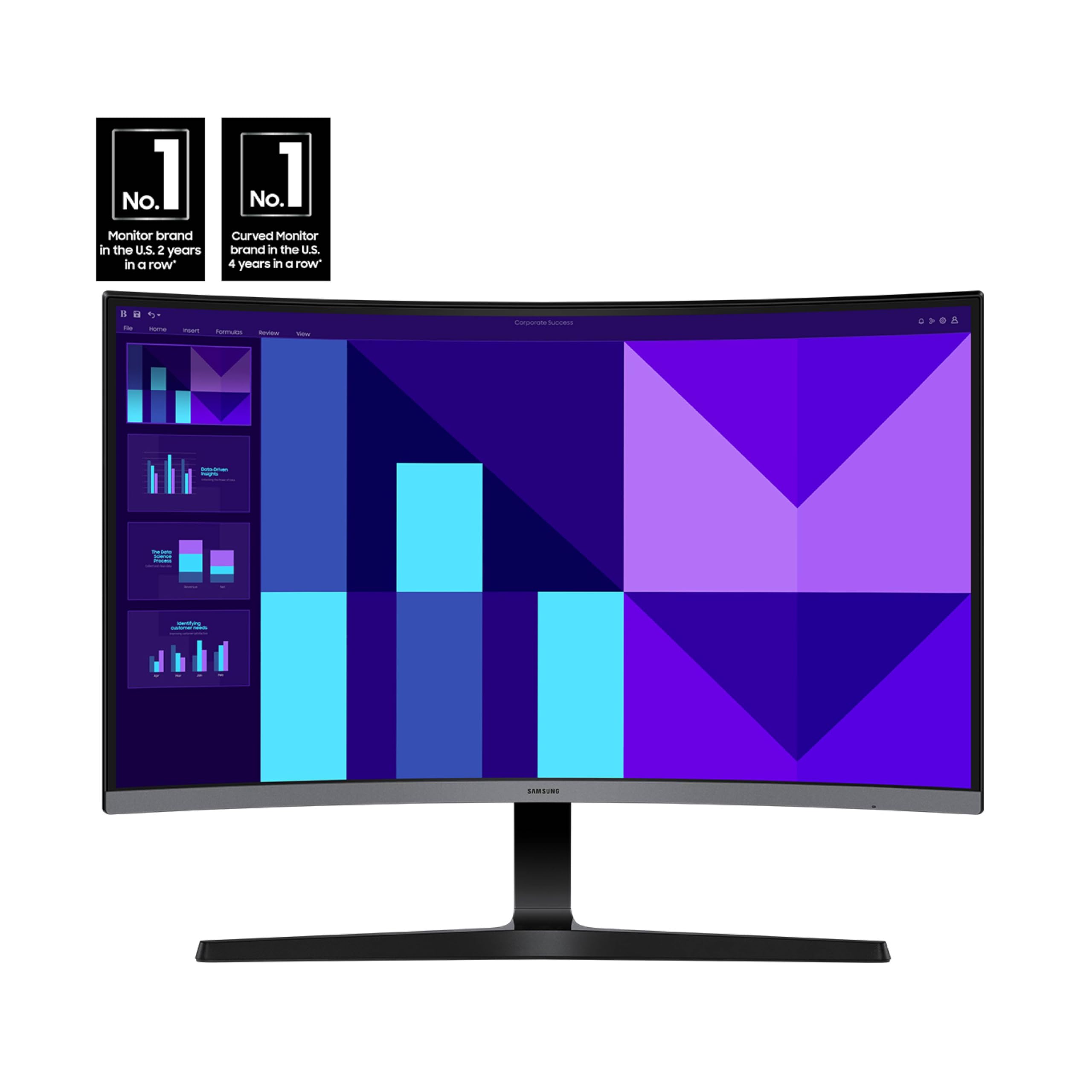 Samsung 32-Inch S3 (S39Gd) Fhd 100Hz Curved Monitor, Game Mode, Eye Saver Mode, Multiple Connectivity With Hdmi Port, Ls32D396Ga