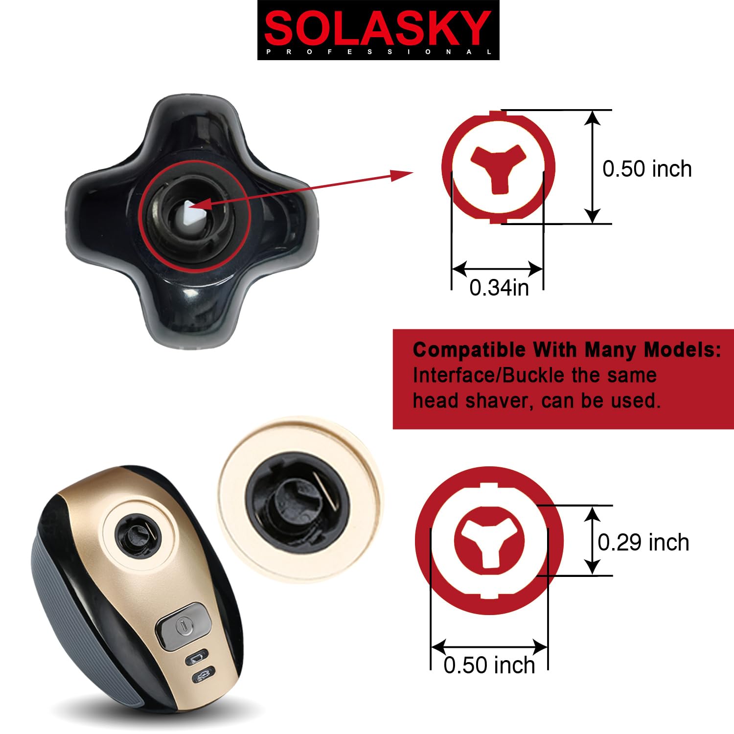 Universal Magnetic 5 Blades Replacement Heads For Manscaped Dome Shaver Bird And Freedom Head Shaver And Many Brand