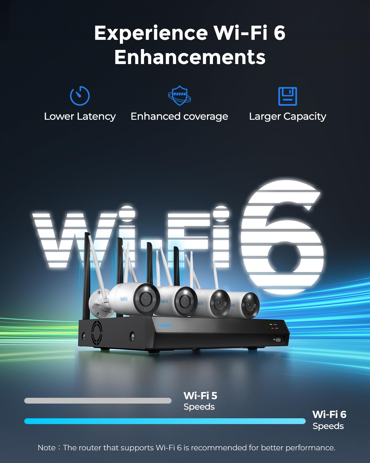 Reolink 4K Security Camera System, 4Pcs Outdoor 4K/8Mp Plug In Wifi 6 Cameras, Full Metal Material, Color Night Vision, Person/Vehicle/Animal Detection, 16Ch Wifi Nvr With 2Tb Hdd, Rlk12 800Wb4